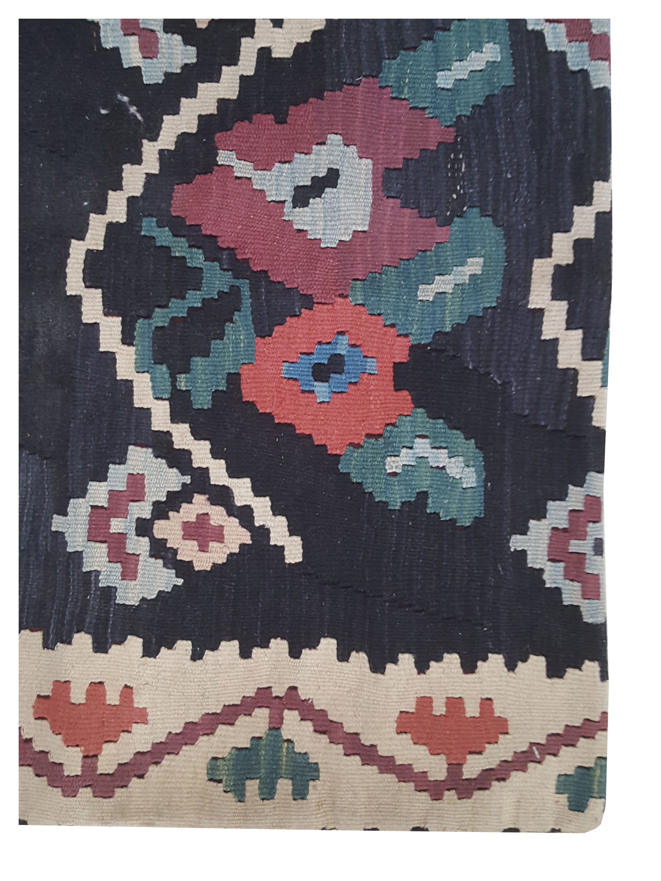 Pillow Hand Knotted Mocha 3x3 - Image 2 of 2