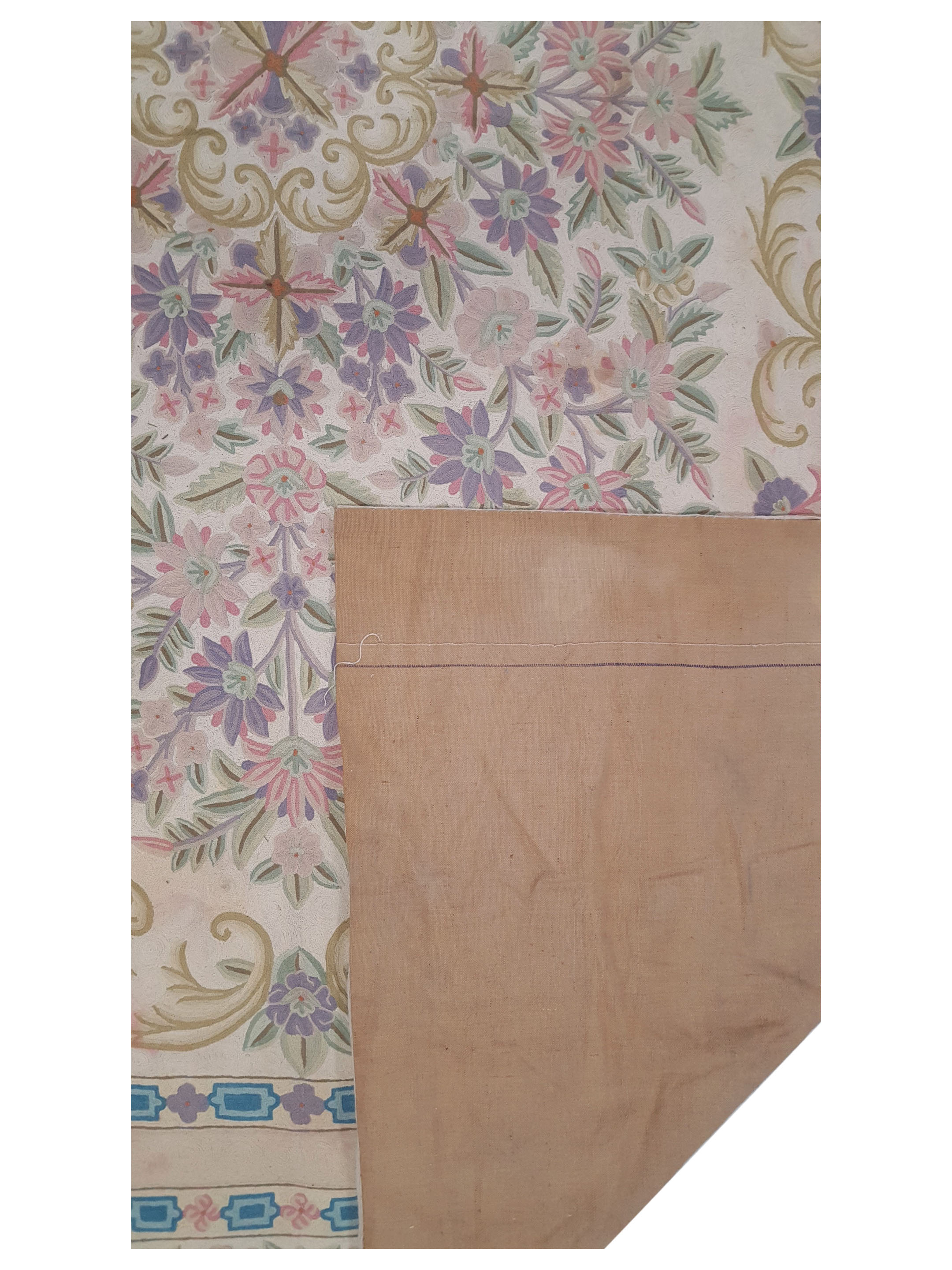 Chainstich Flatweave Beige 9x12 - Image 3 of 3