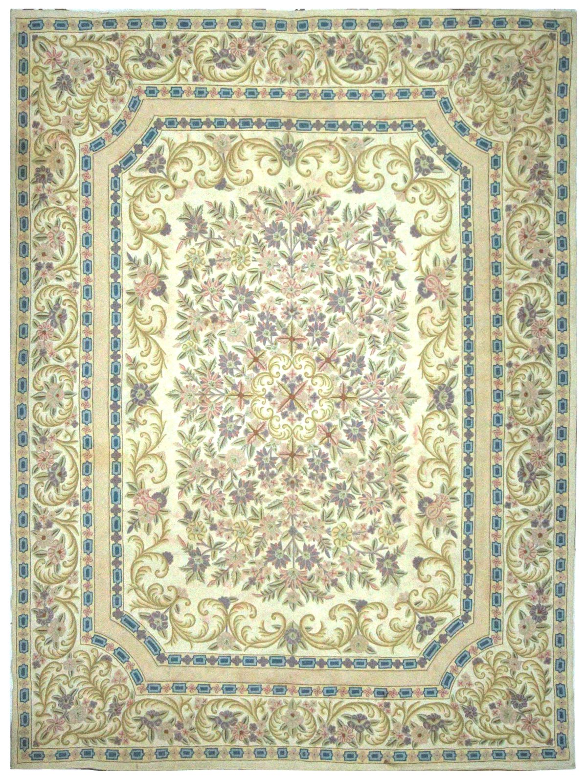 Chainstich Flatweave Beige 9x12