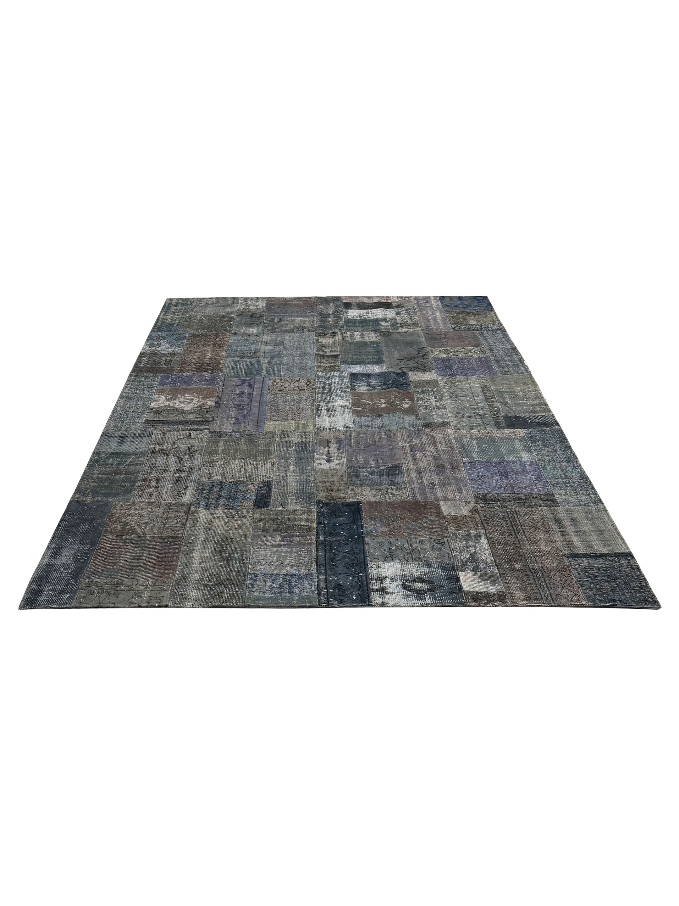 Vintage Fragments Hand Knotted Multi 8.6x11.6 - Image 2 of 4