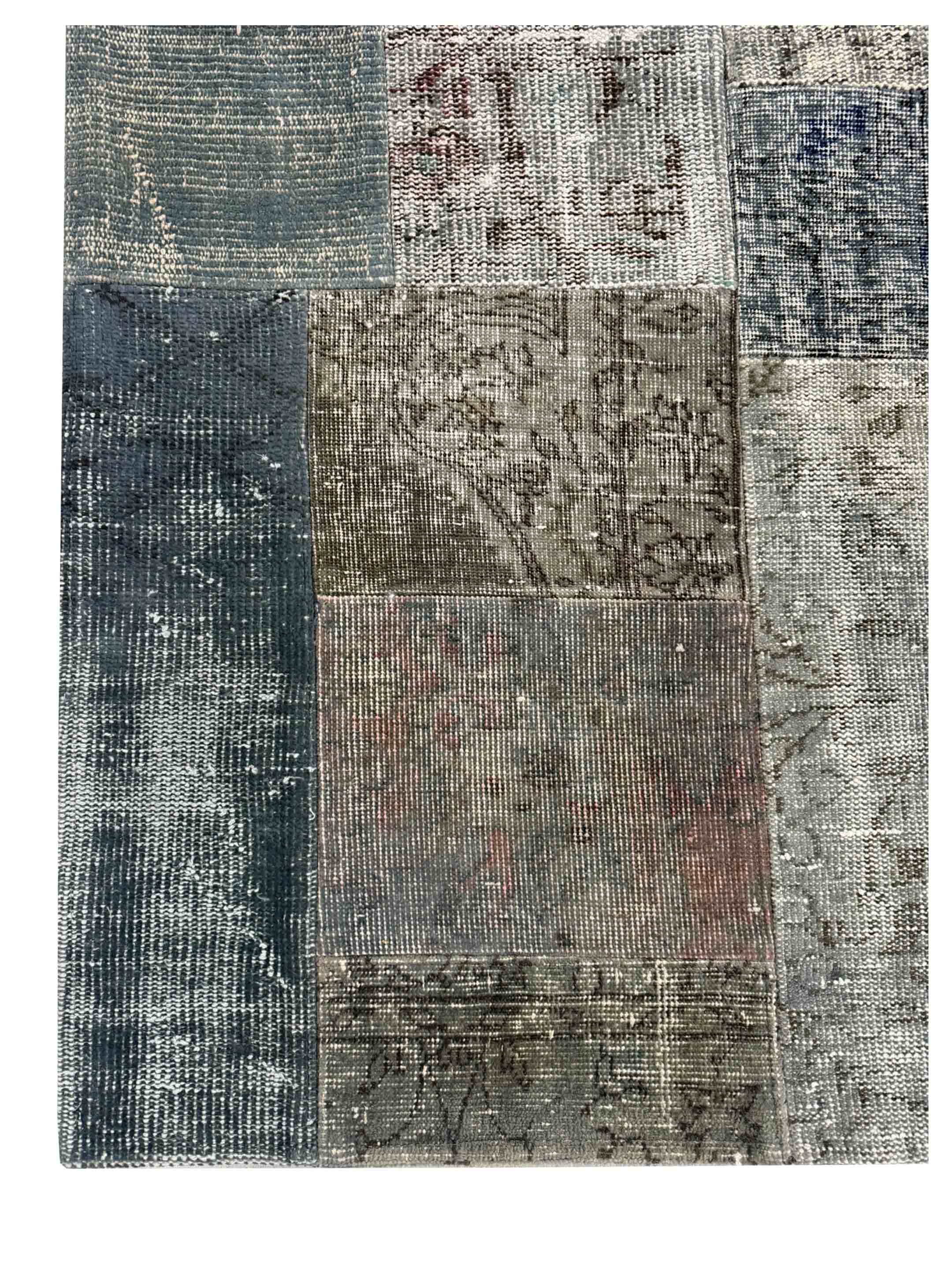 Vintage Fragments Hand Knotted Multi 8.6x11.6 - Image 3 of 4