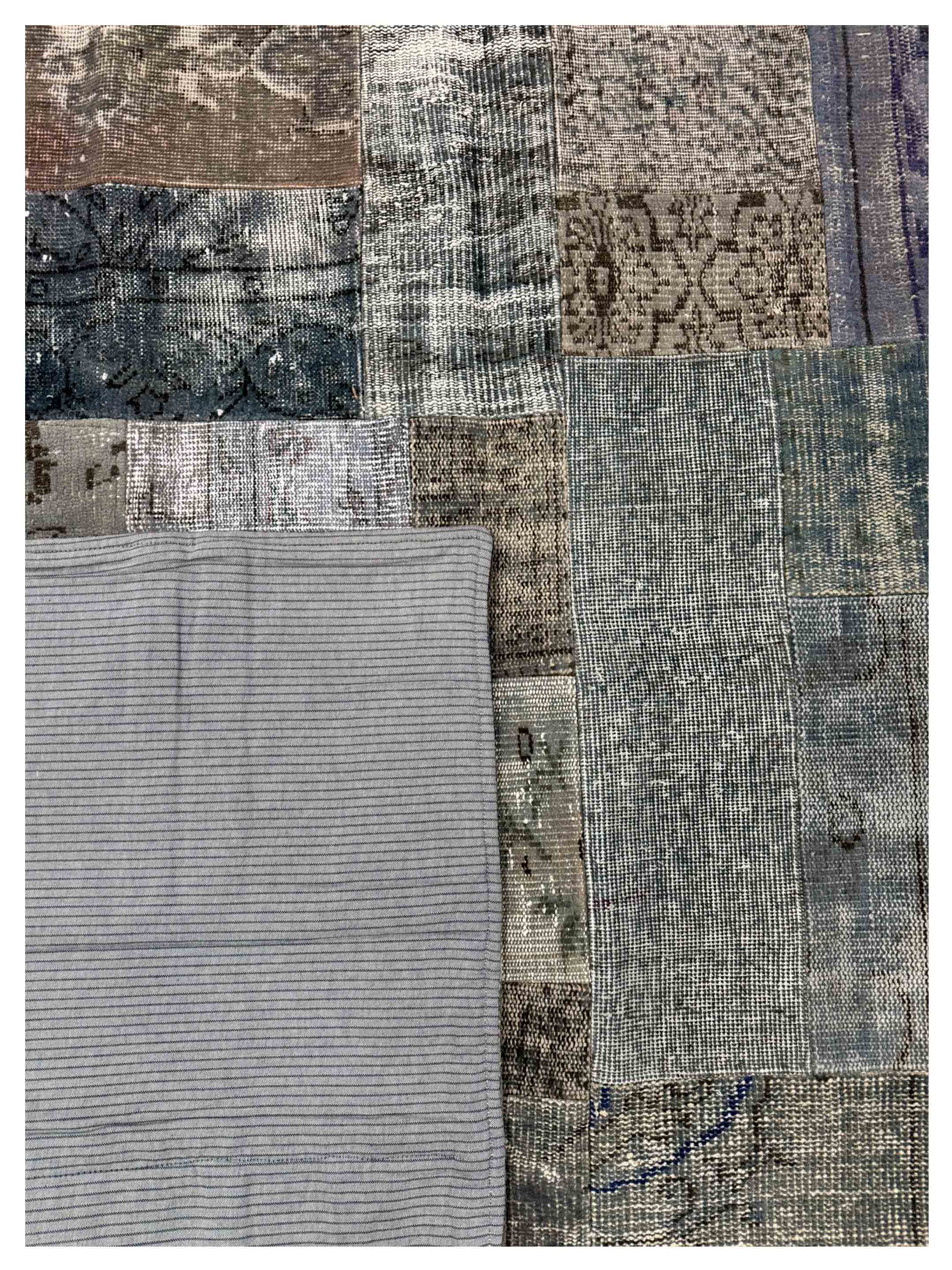 Vintage Fragments Hand Knotted Multi 8.6x11.6 - Image 4 of 4