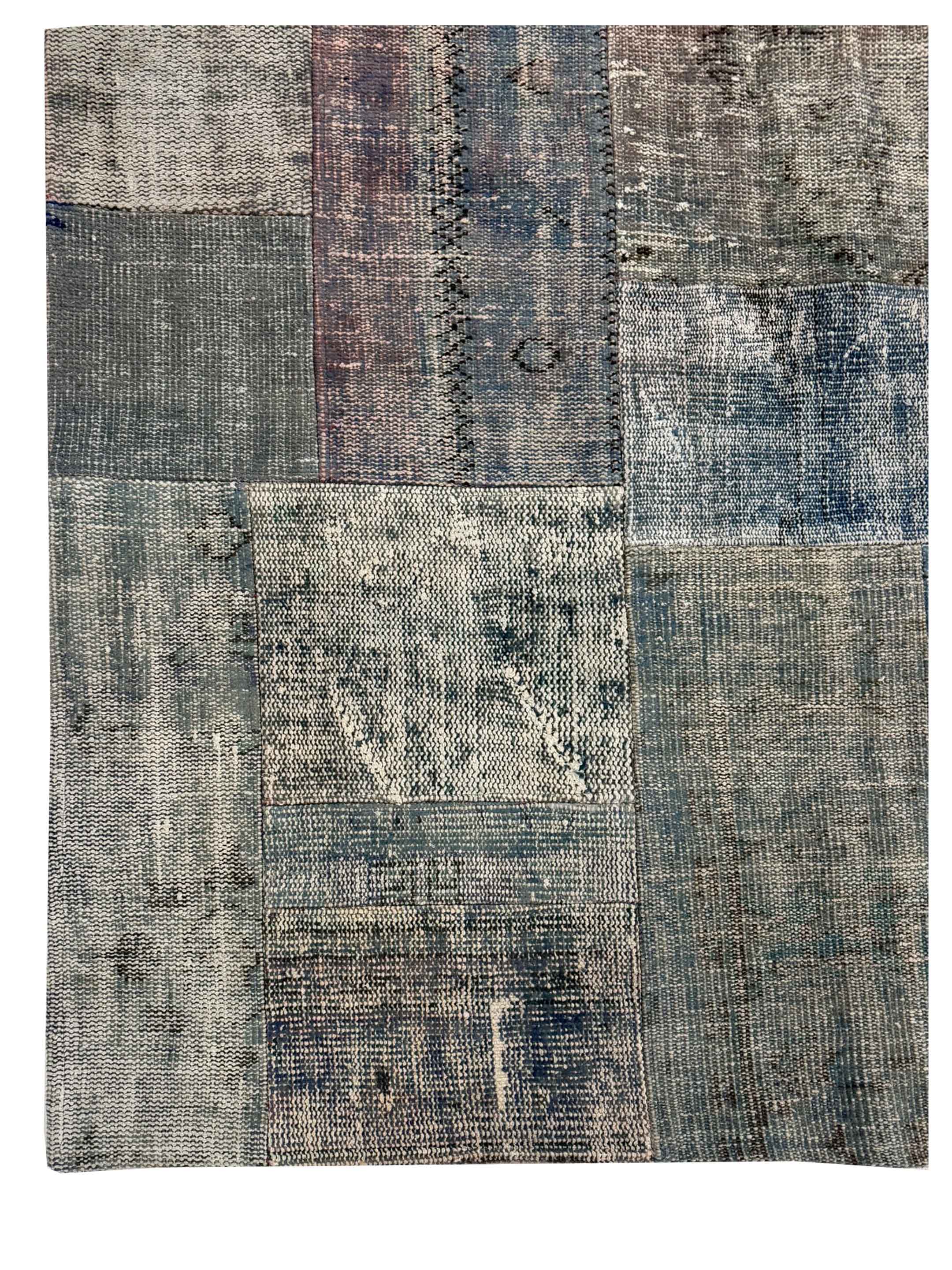 Vintage Fragments Hand Knotted Lt.Gray 9x12 - Image 2 of 4