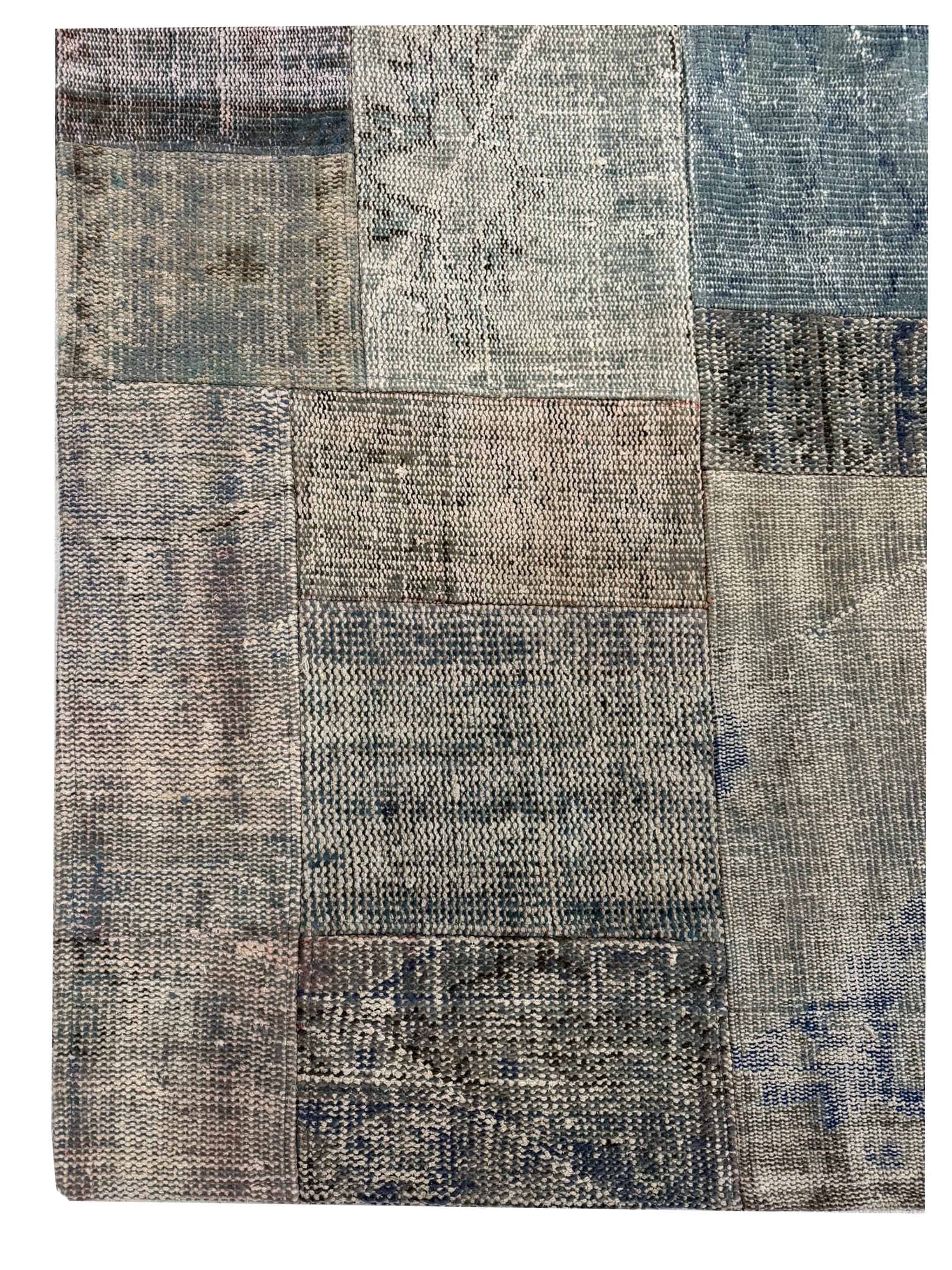 Vintage Fragments Hand Knotted Lt.Gray 9x12 - Image 3 of 4