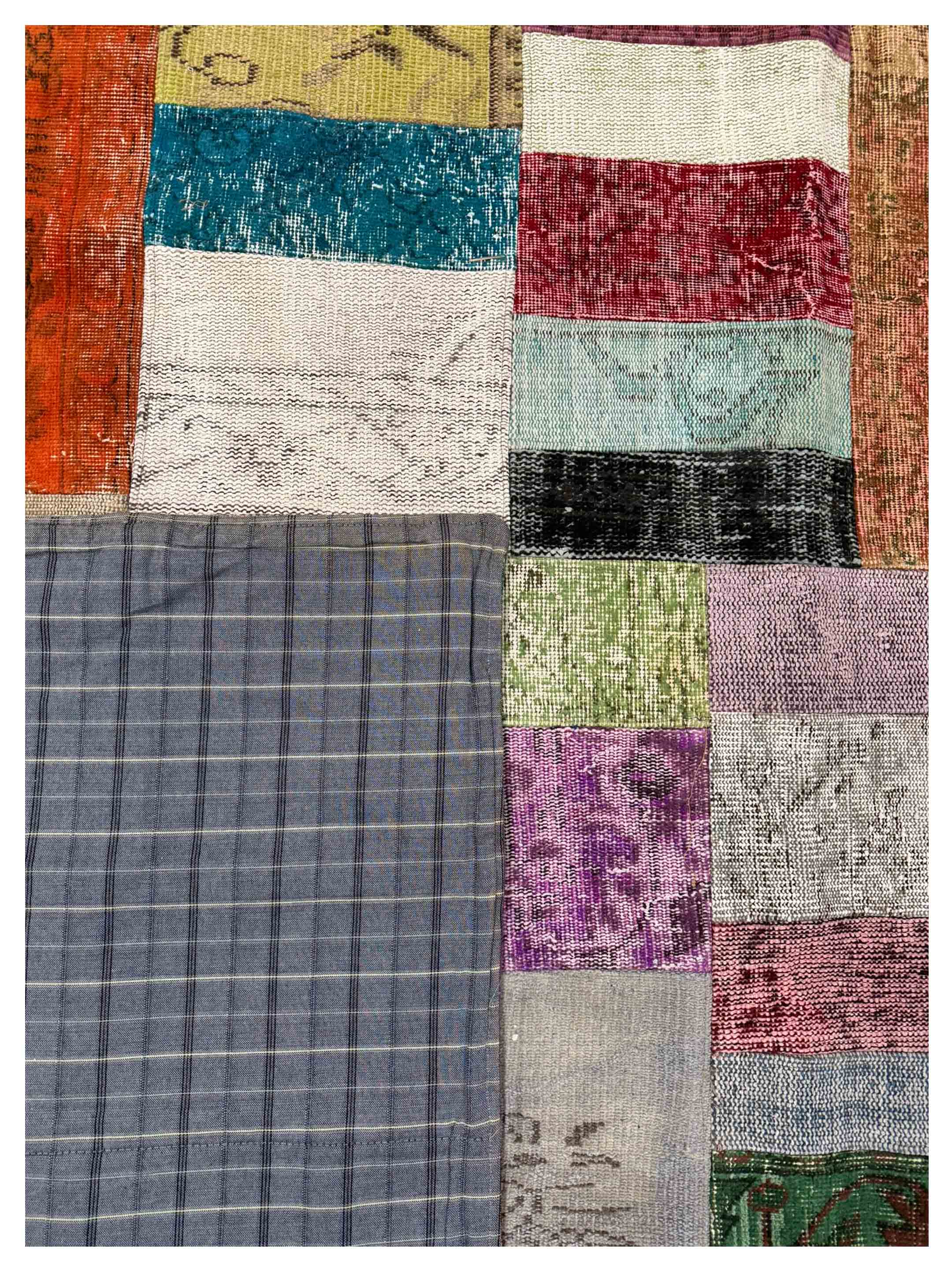 Vintage Fragments Hand Knotted Multi 9x12 - Image 4 of 4