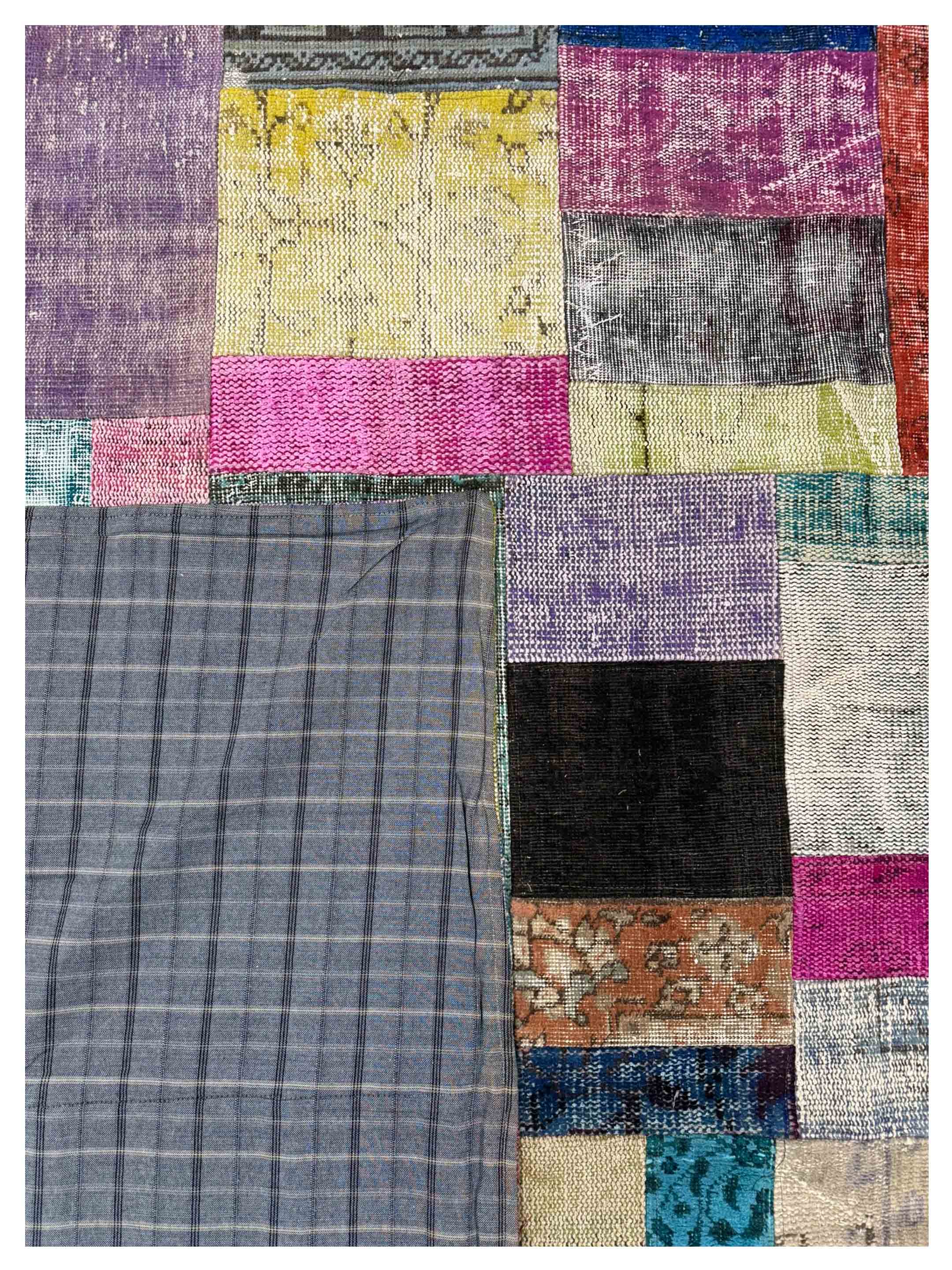 Vintage Fragments Hand Knotted Multi 9x12 - Image 4 of 4