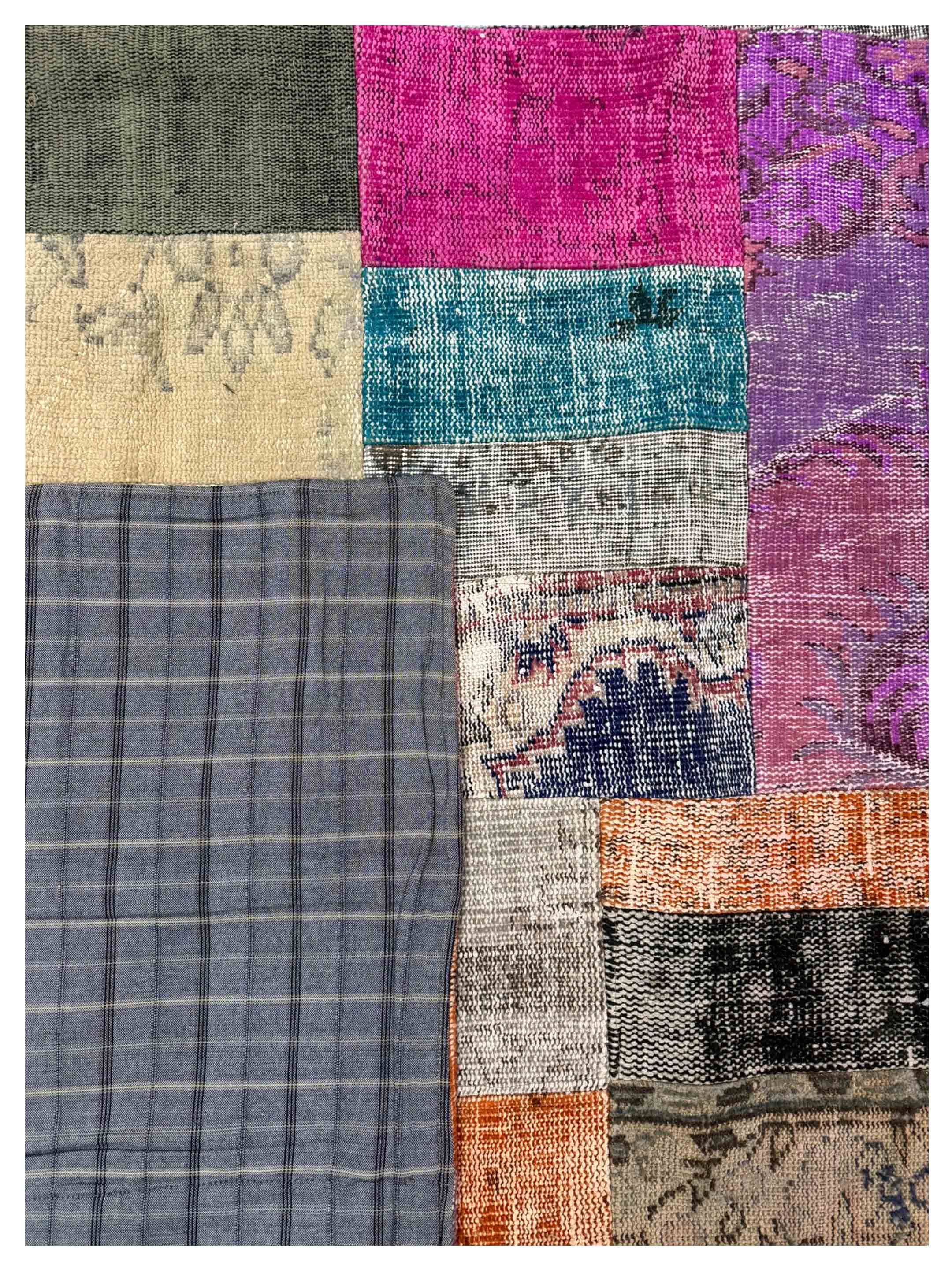 Vintage Fragments Hand Knotted Multi 9x12 - Image 4 of 4