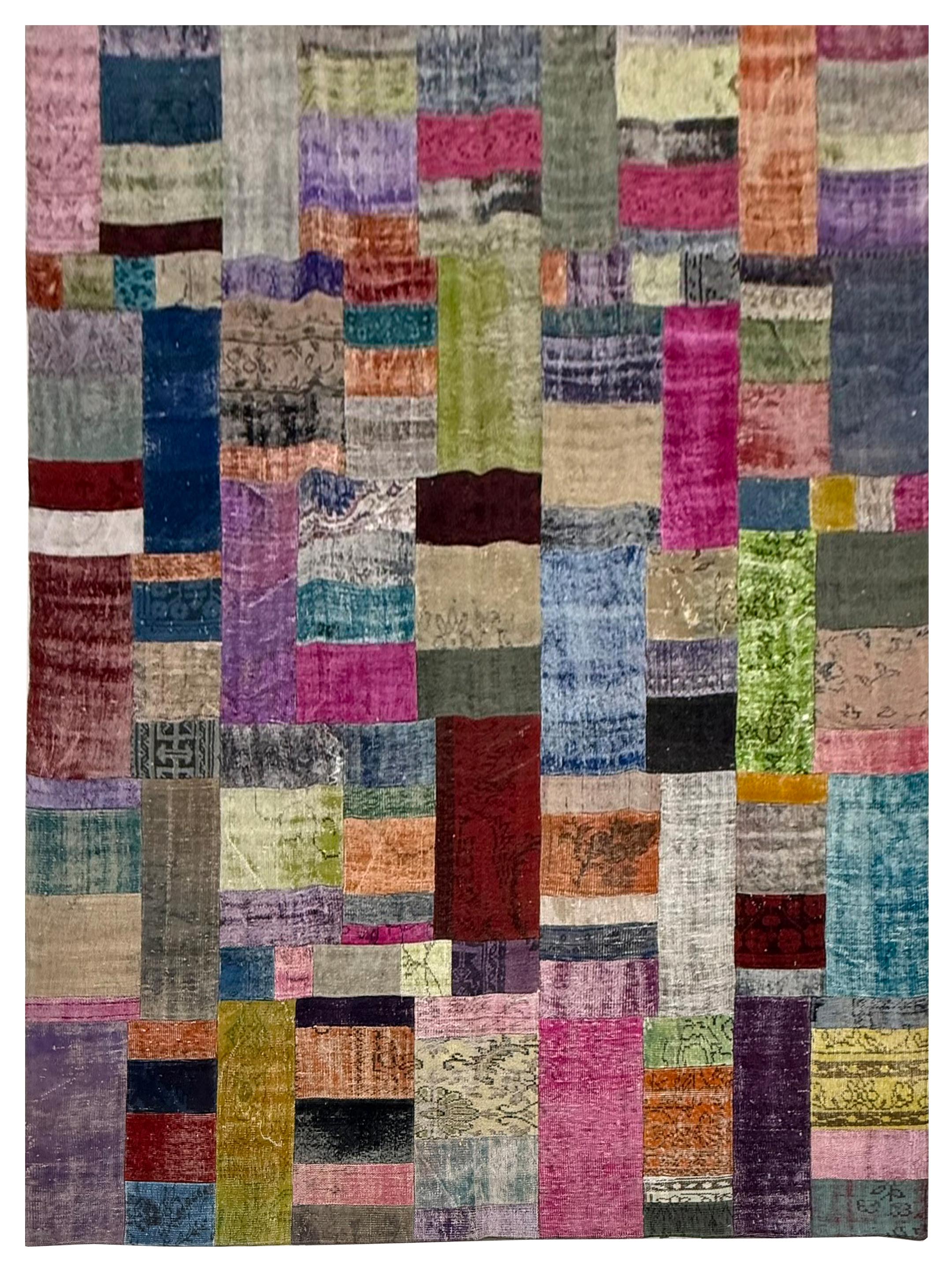 Vintage Fragments Hand Knotted Multi 9x12