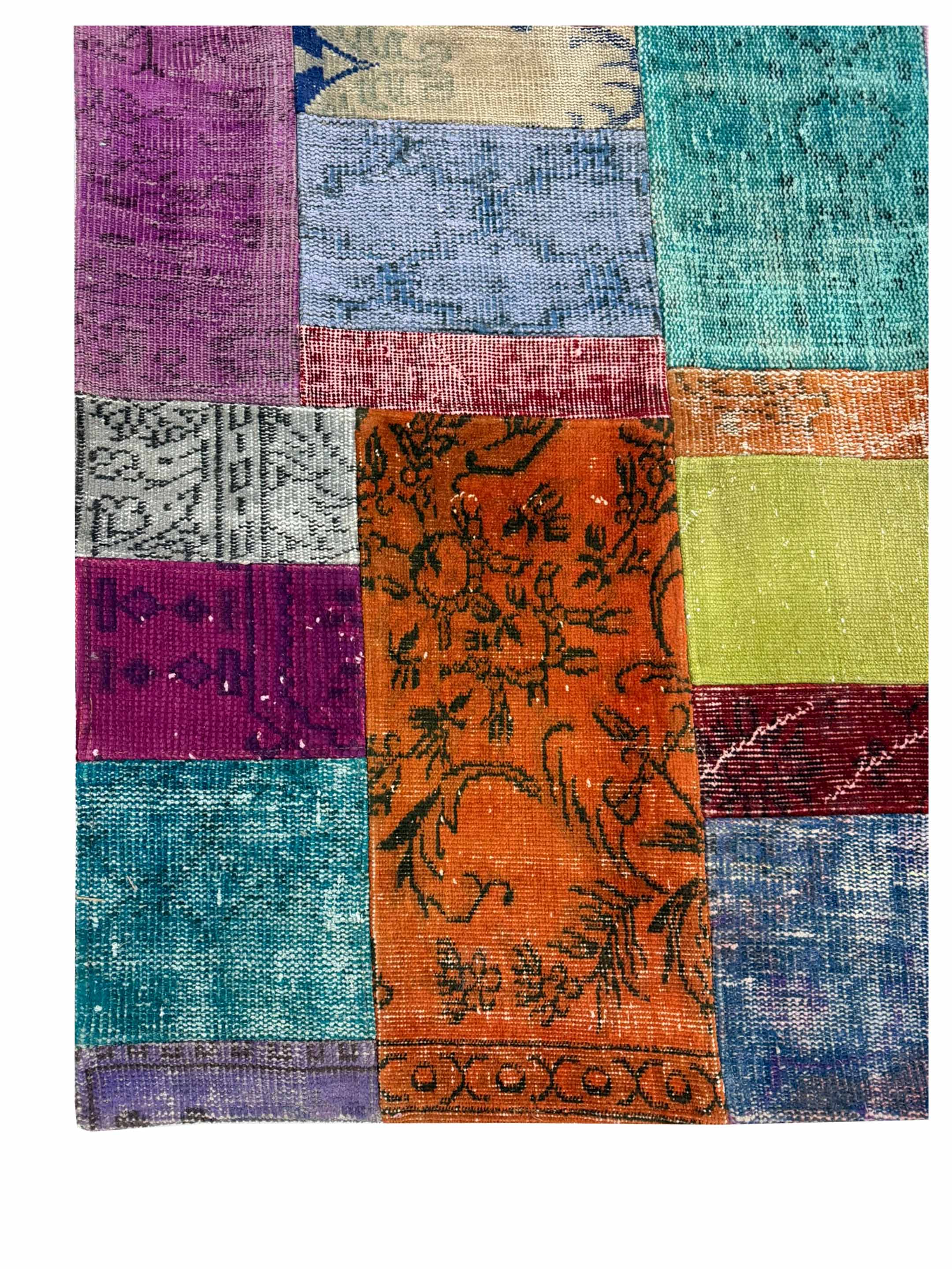 Vintage Fragments Hand Knotted Multi 9x12 - Image 2 of 4