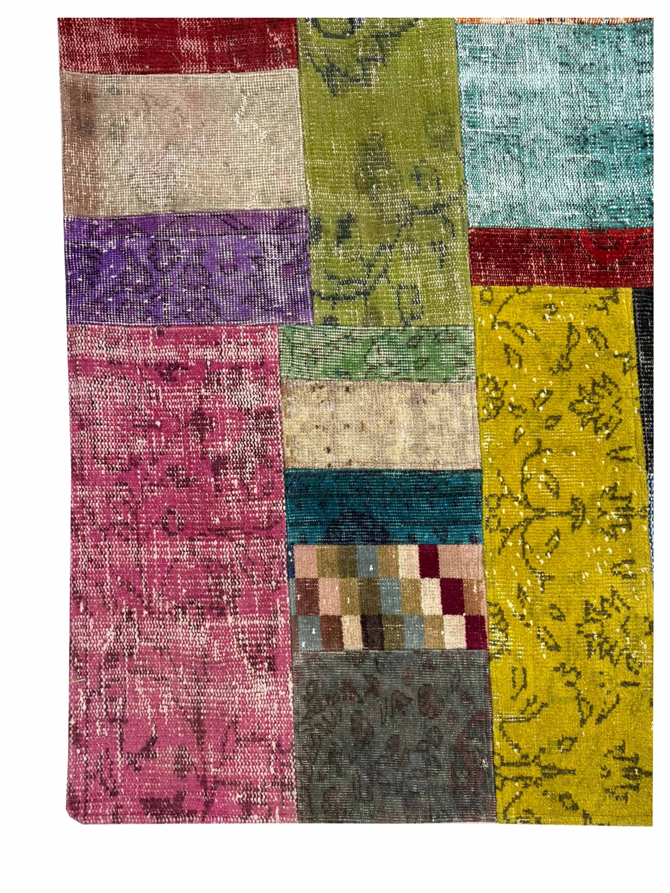 Vintage Fragments Hand Knotted Multi 9x12 - Image 2 of 4