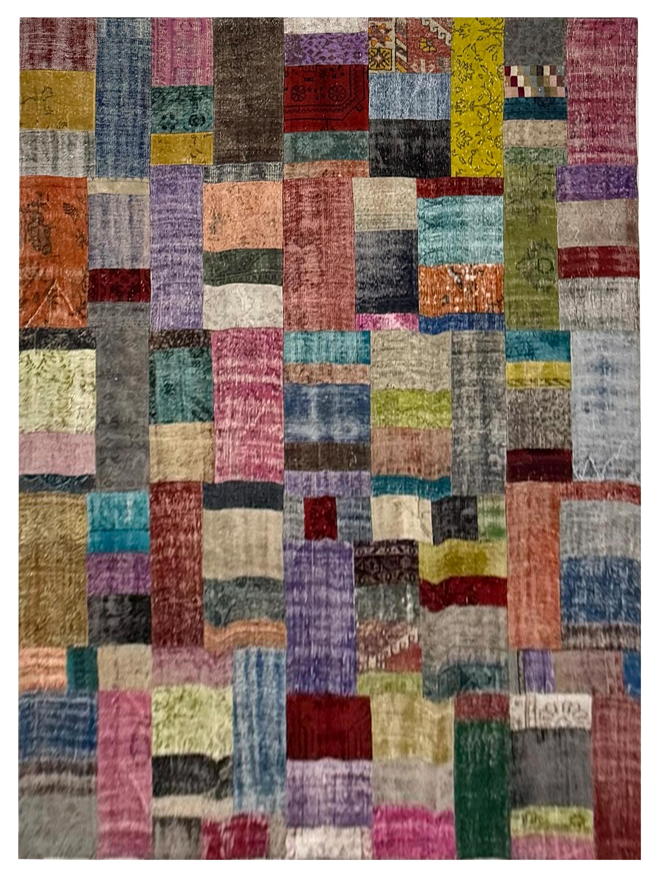 Vintage Fragments Hand Knotted Multi 9x12