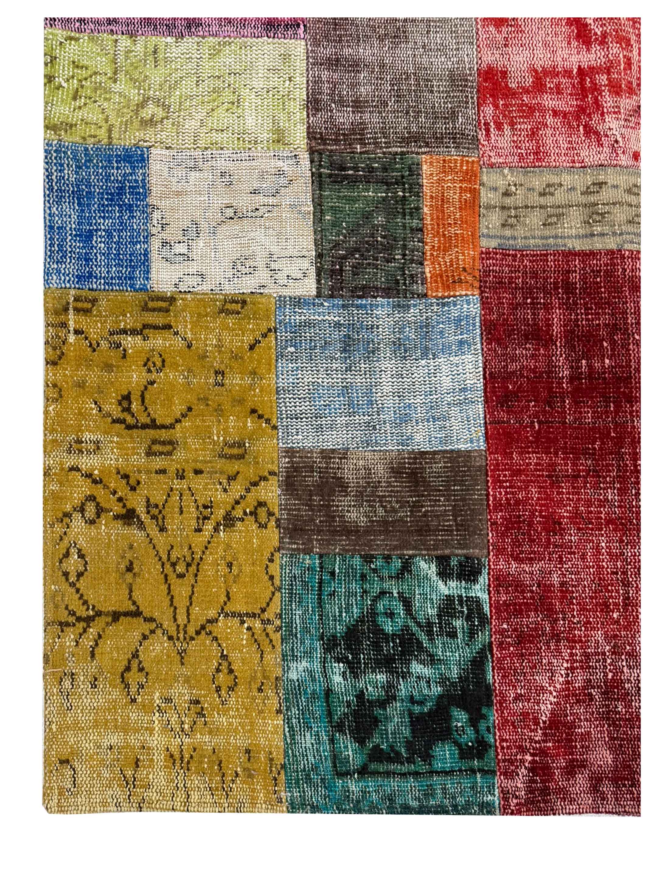 Vintage Fragments Hand Knotted Multi 9x12 - Image 2 of 4