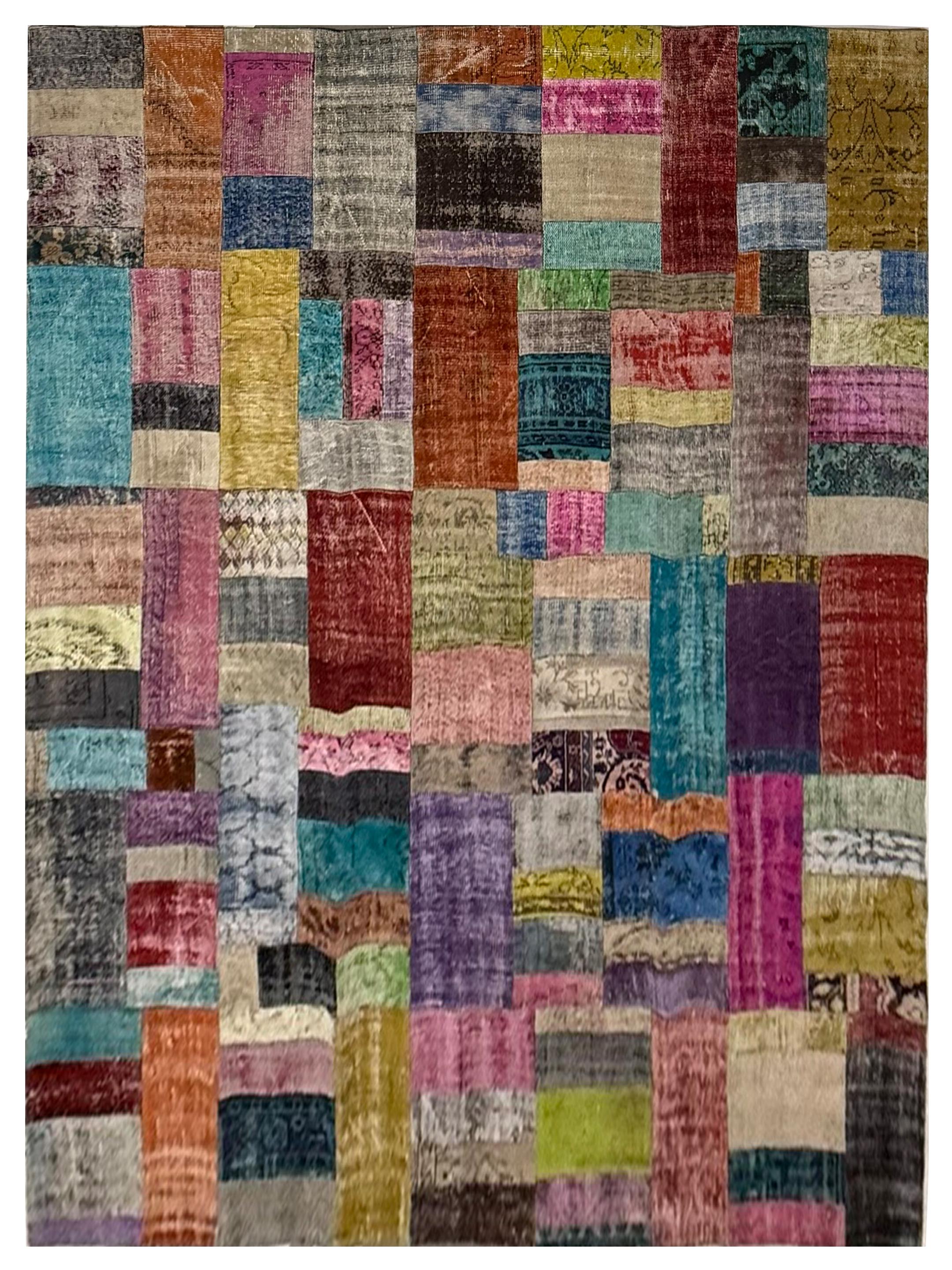 Vintage Fragments Hand Knotted Multi 9x12