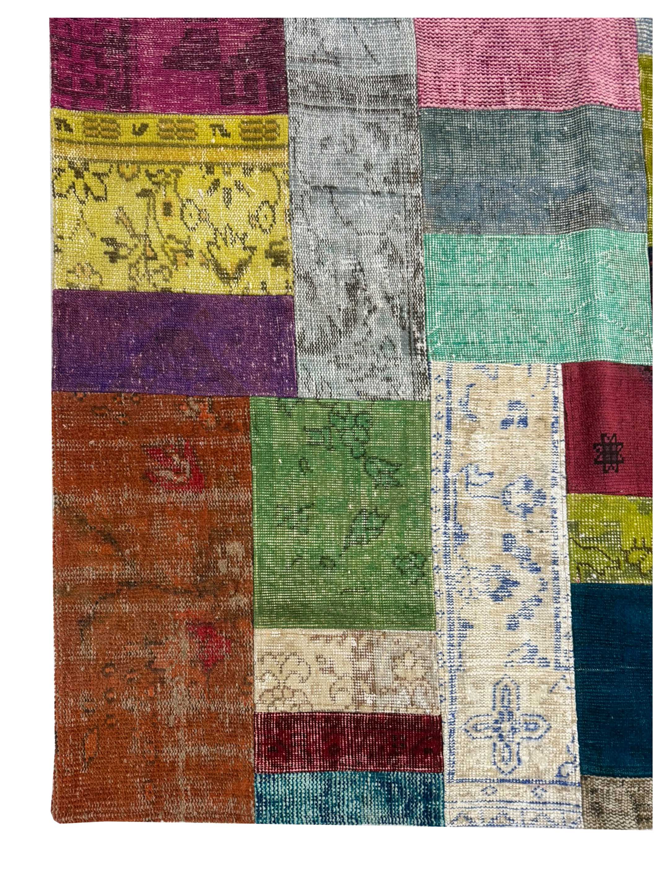 Vintage Fragments Hand Knotted Multi 9x12 - Image 2 of 4