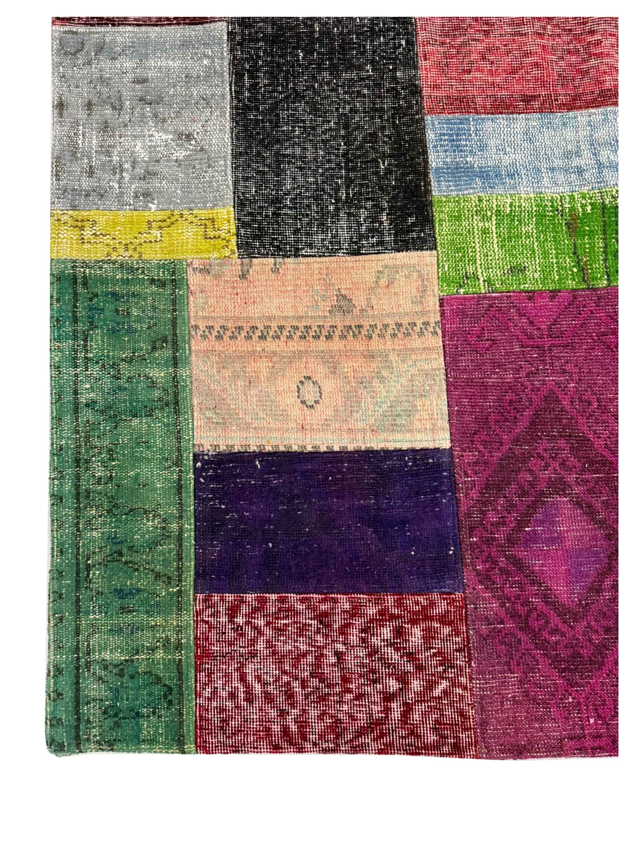 Vintage Fragments Hand Knotted Multi 9x12 - Image 2 of 4