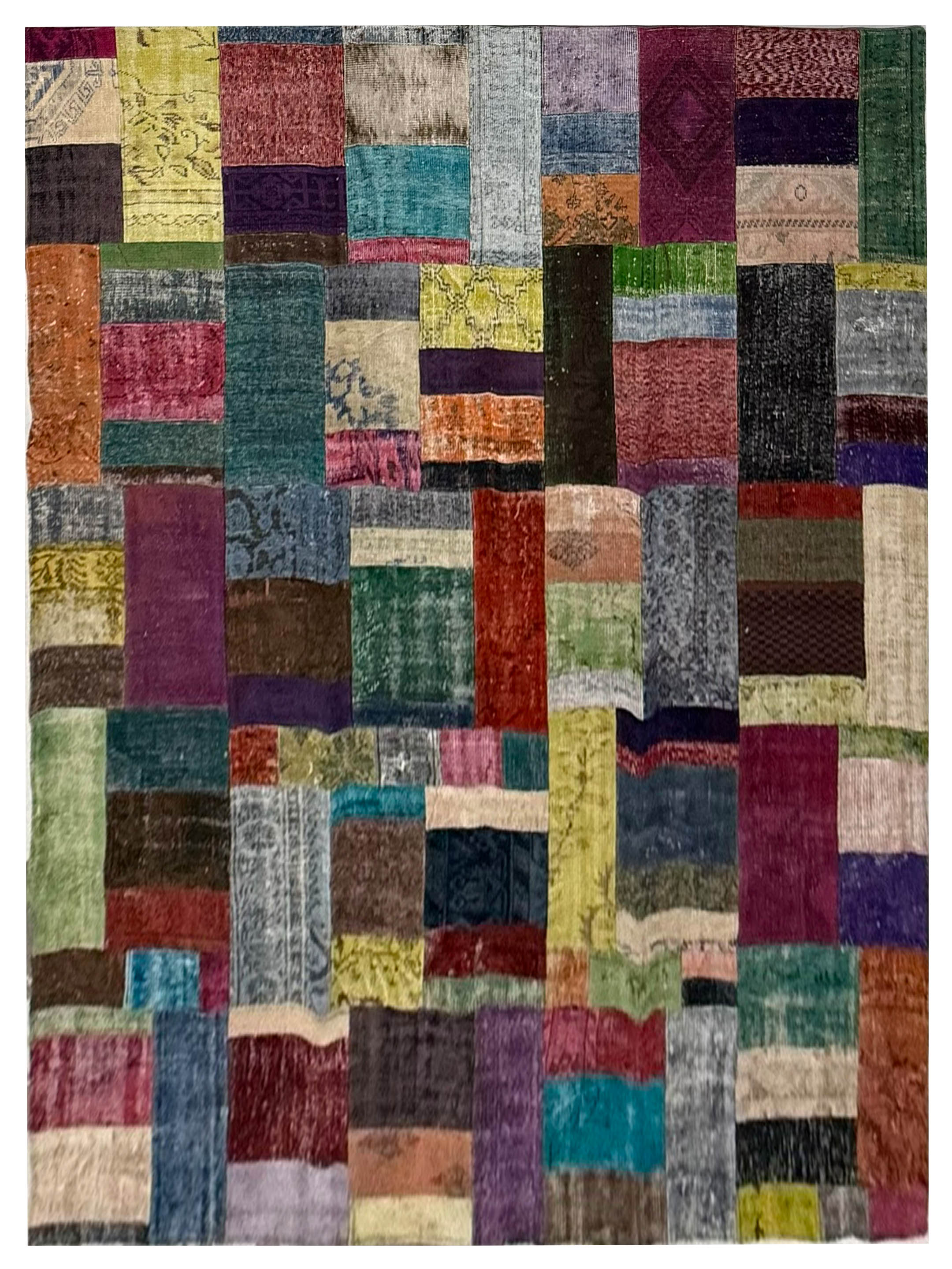 Vintage Fragments Hand Knotted Multi 9x12