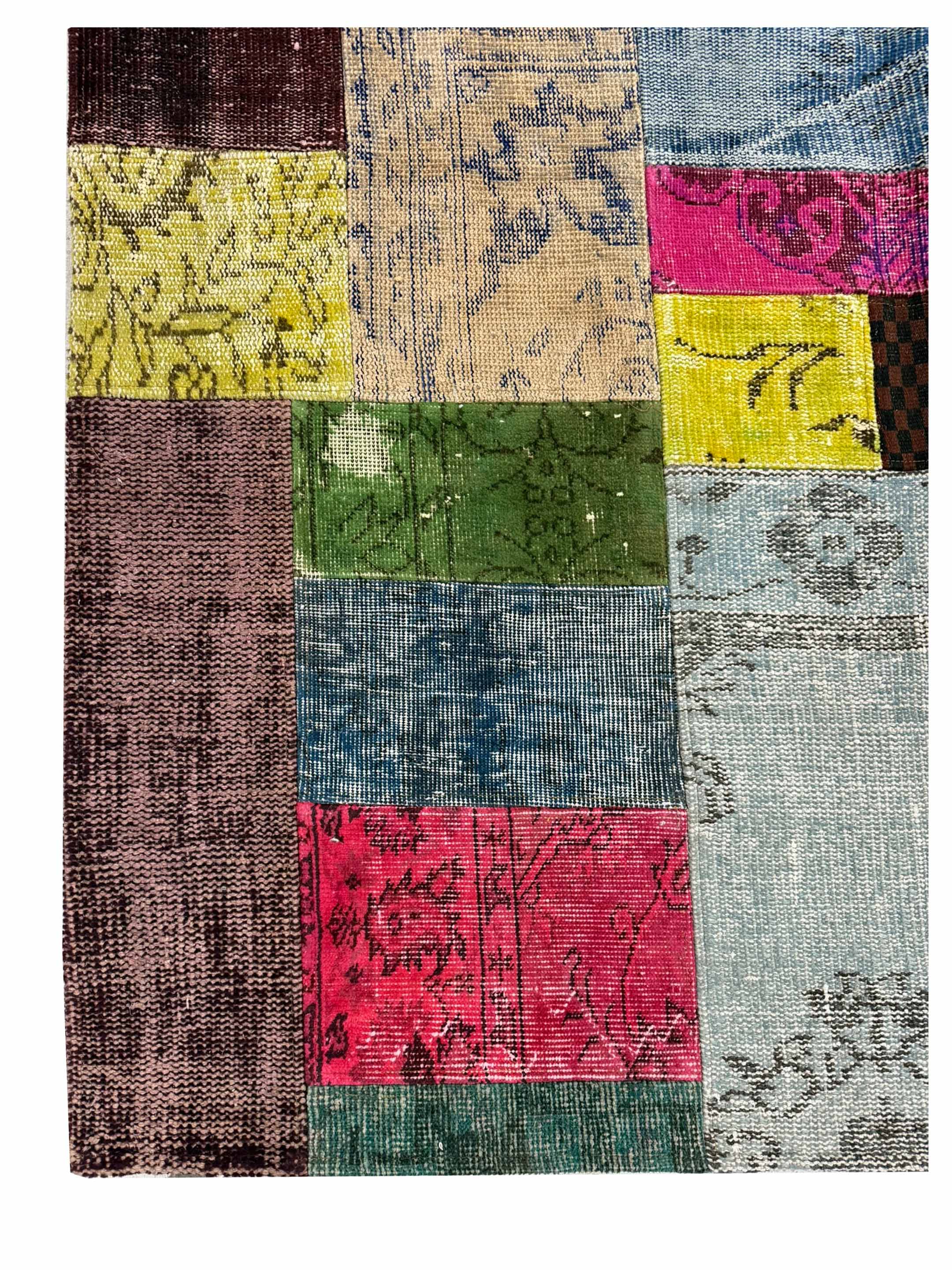Vintage Fragments Hand Knotted Multi 9x12 - Image 2 of 4