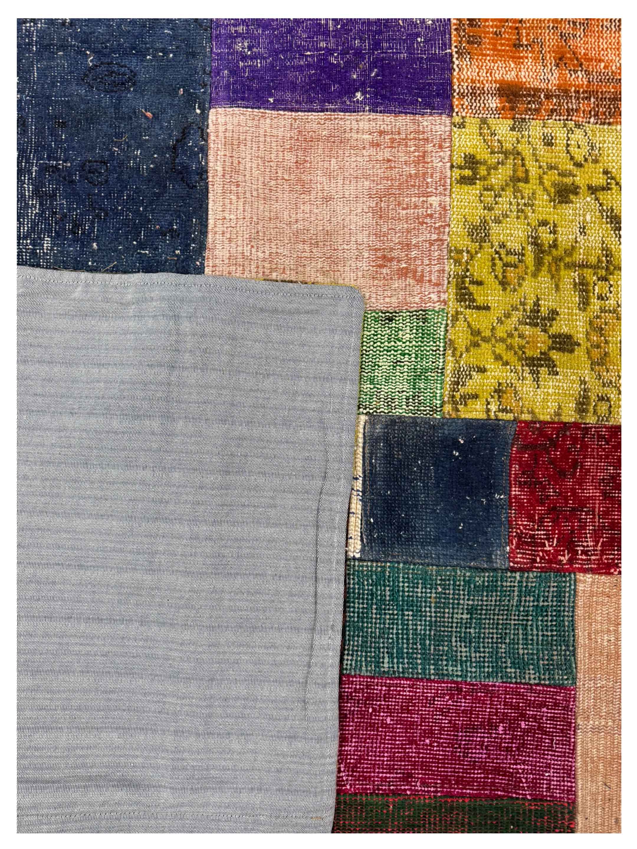 Vintage Fragments Hand Knotted Multi 9x12 - Image 4 of 4