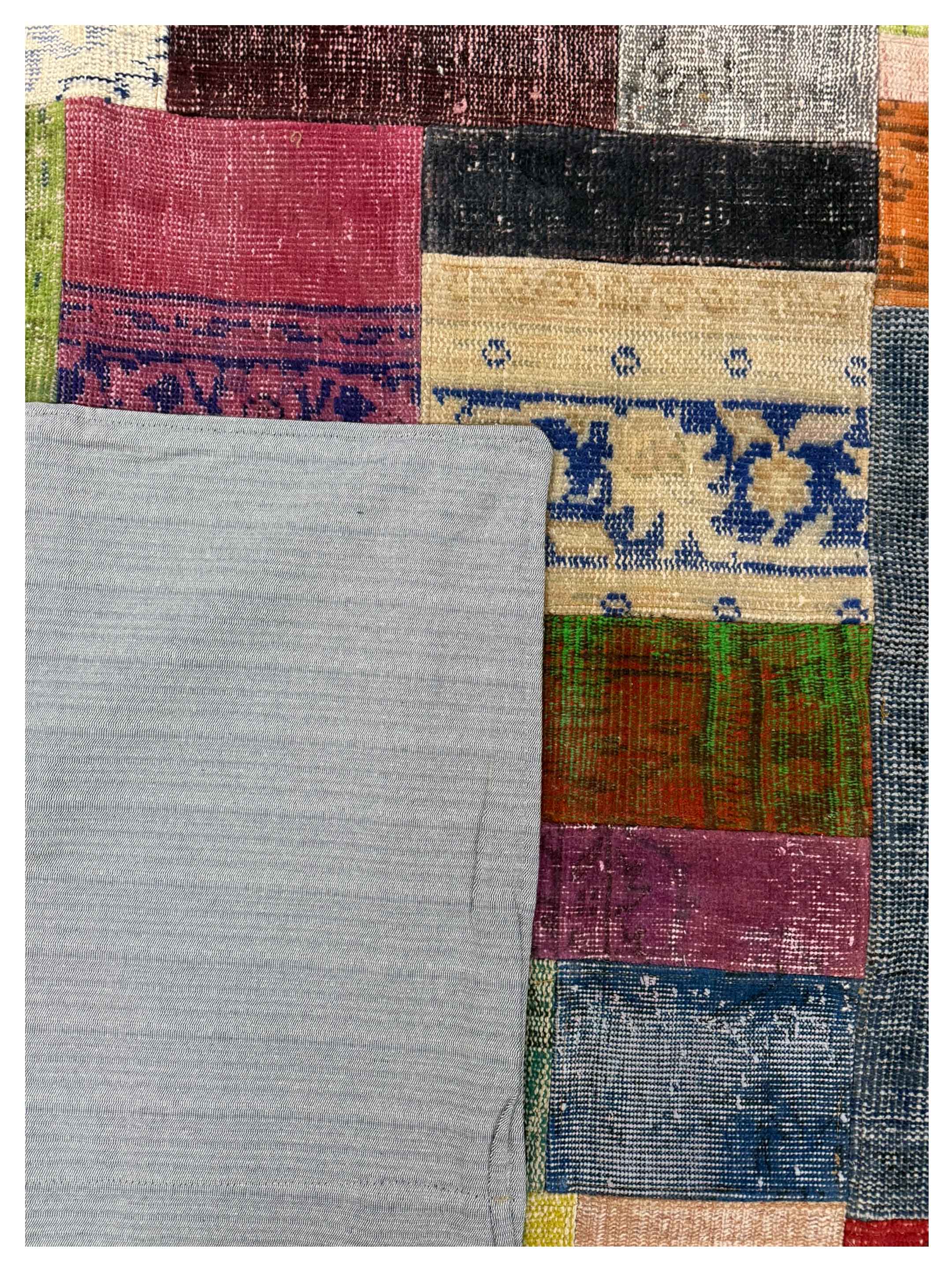 Vintage Fragments Hand Knotted Multi 9x12 - Image 3 of 3