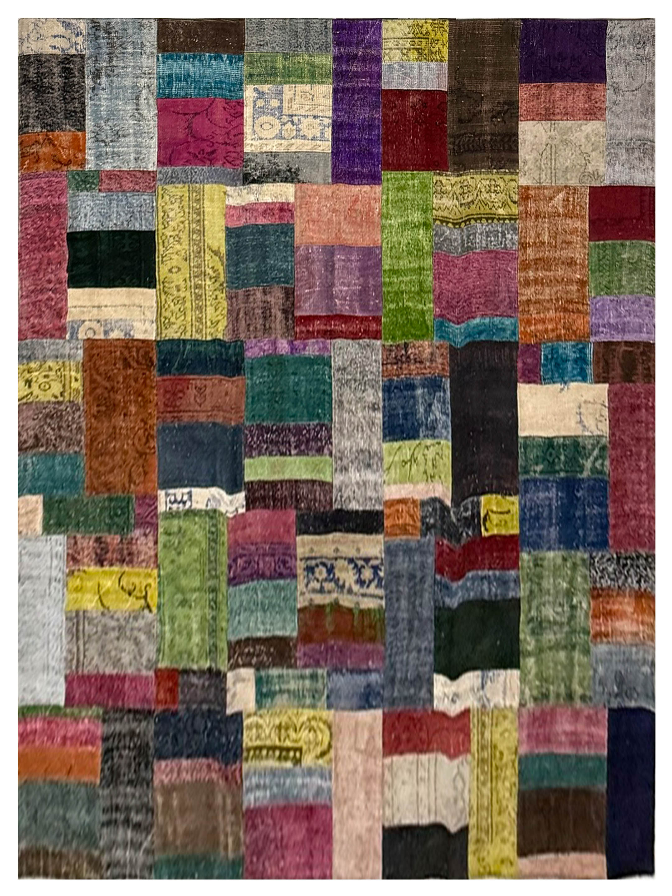 Vintage Fragments Hand Knotted Multi 9x12