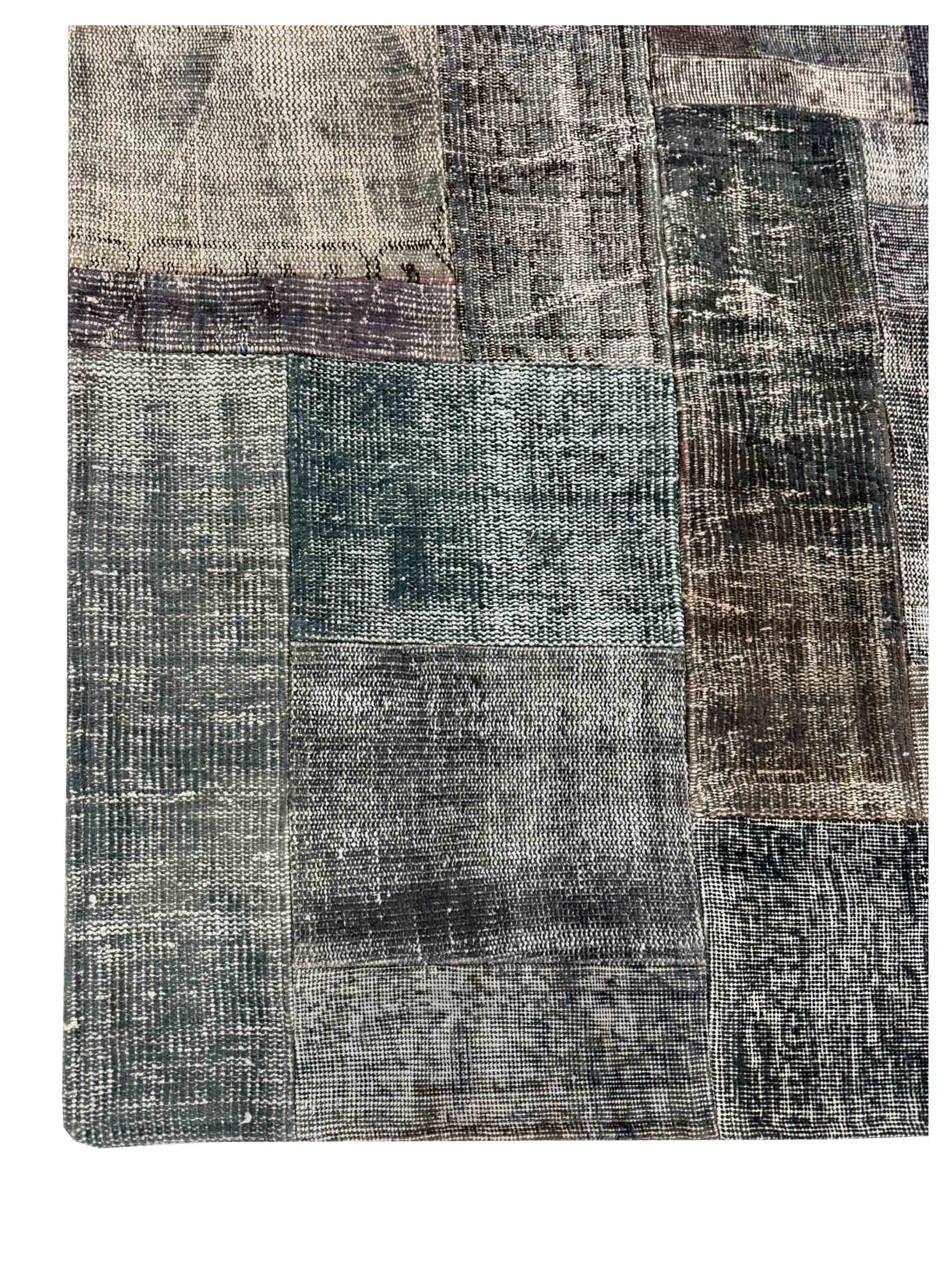 Vintage Fragments Hand Knotted Lt.Gray 7x10 - Image 3 of 4