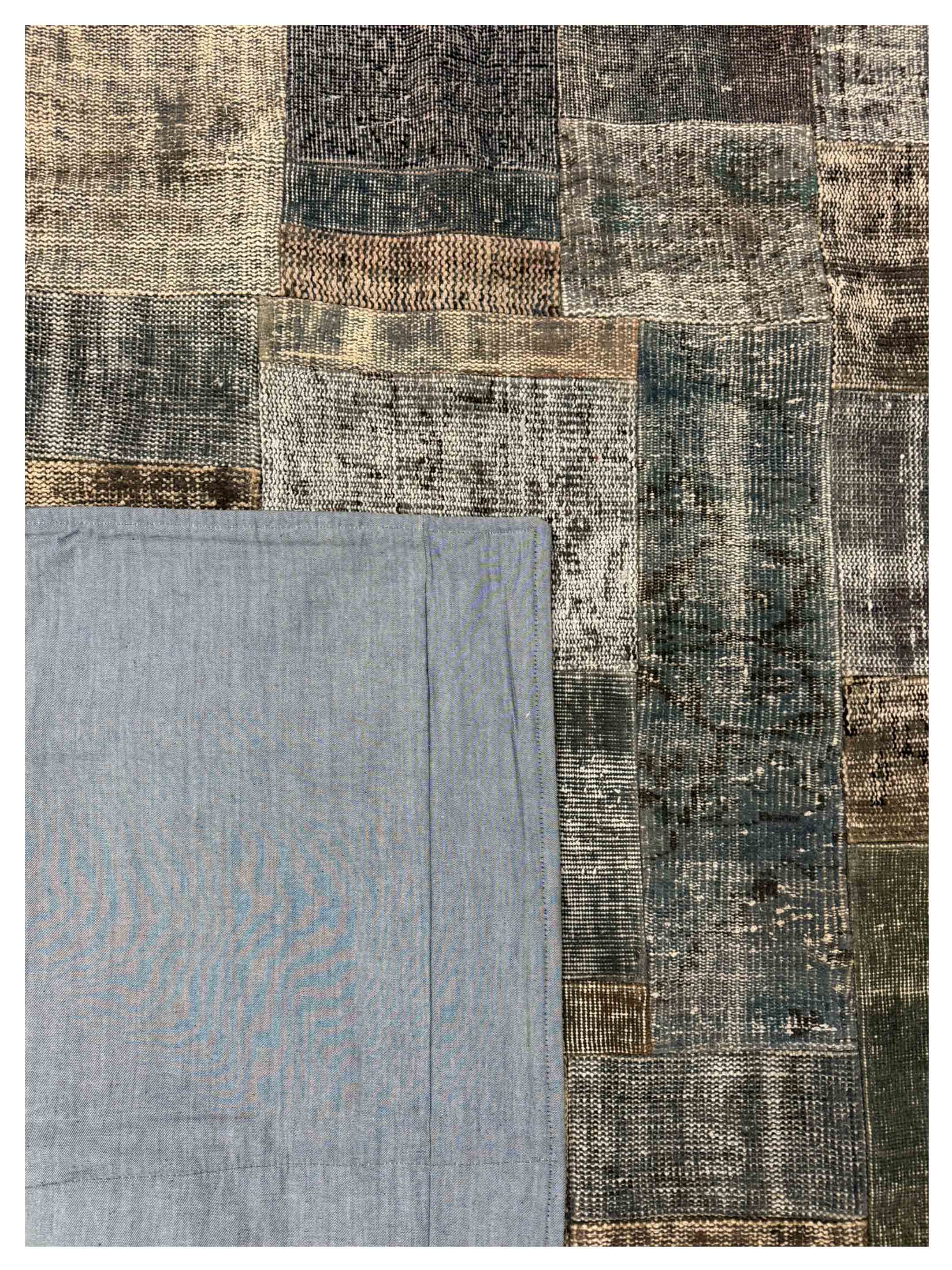 Vintage Fragments Hand Knotted Lt.Gray 7x10 - Image 4 of 4