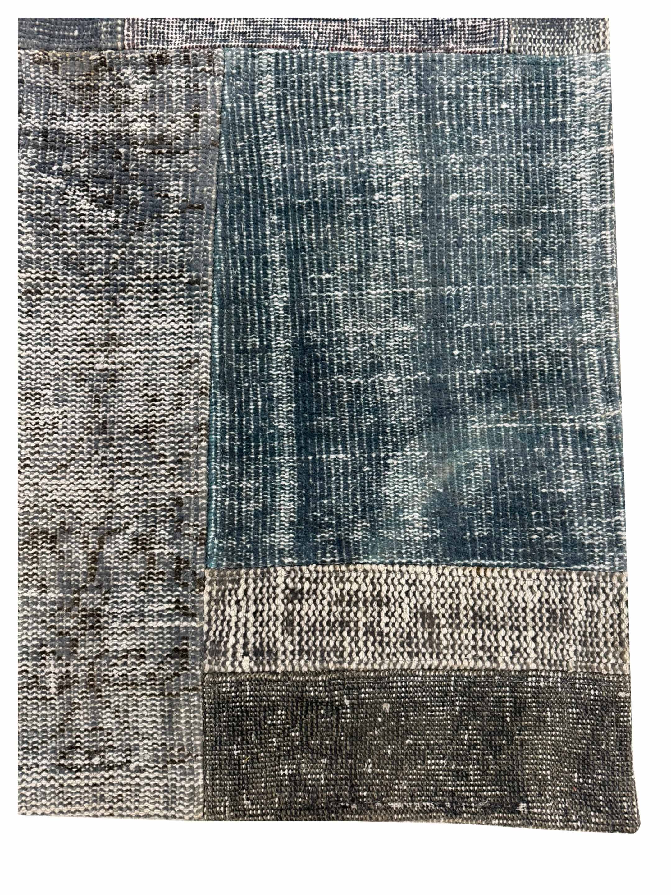 Vintage Fragments Hand Knotted Lt.Gray 7x10 - Image 4 of 4