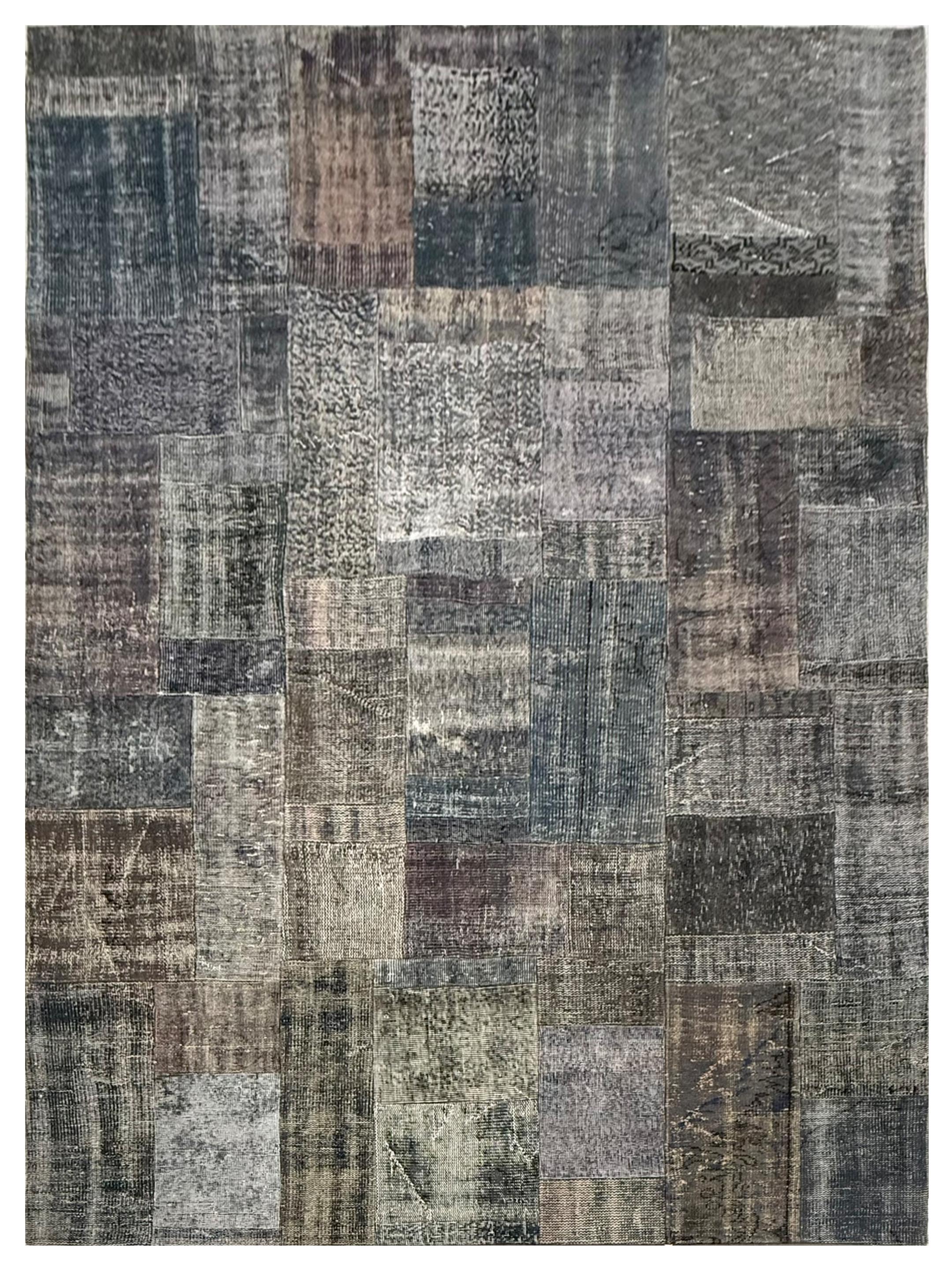 Vintage Fragments Hand Knotted Lt.Gray 7x10