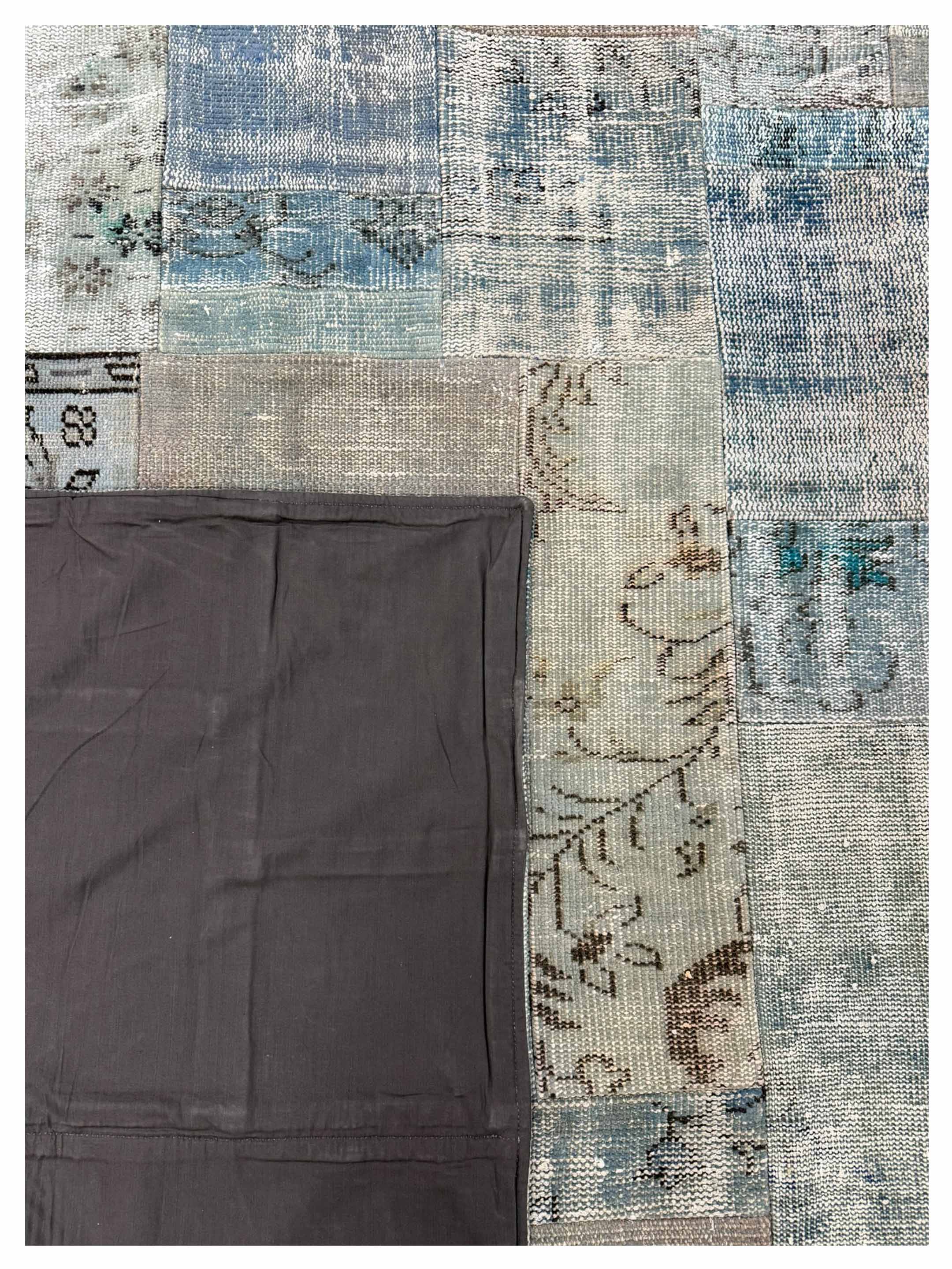 Vintage Fragments Hand Knotted Lt.Gray 7x10 - Image 4 of 4