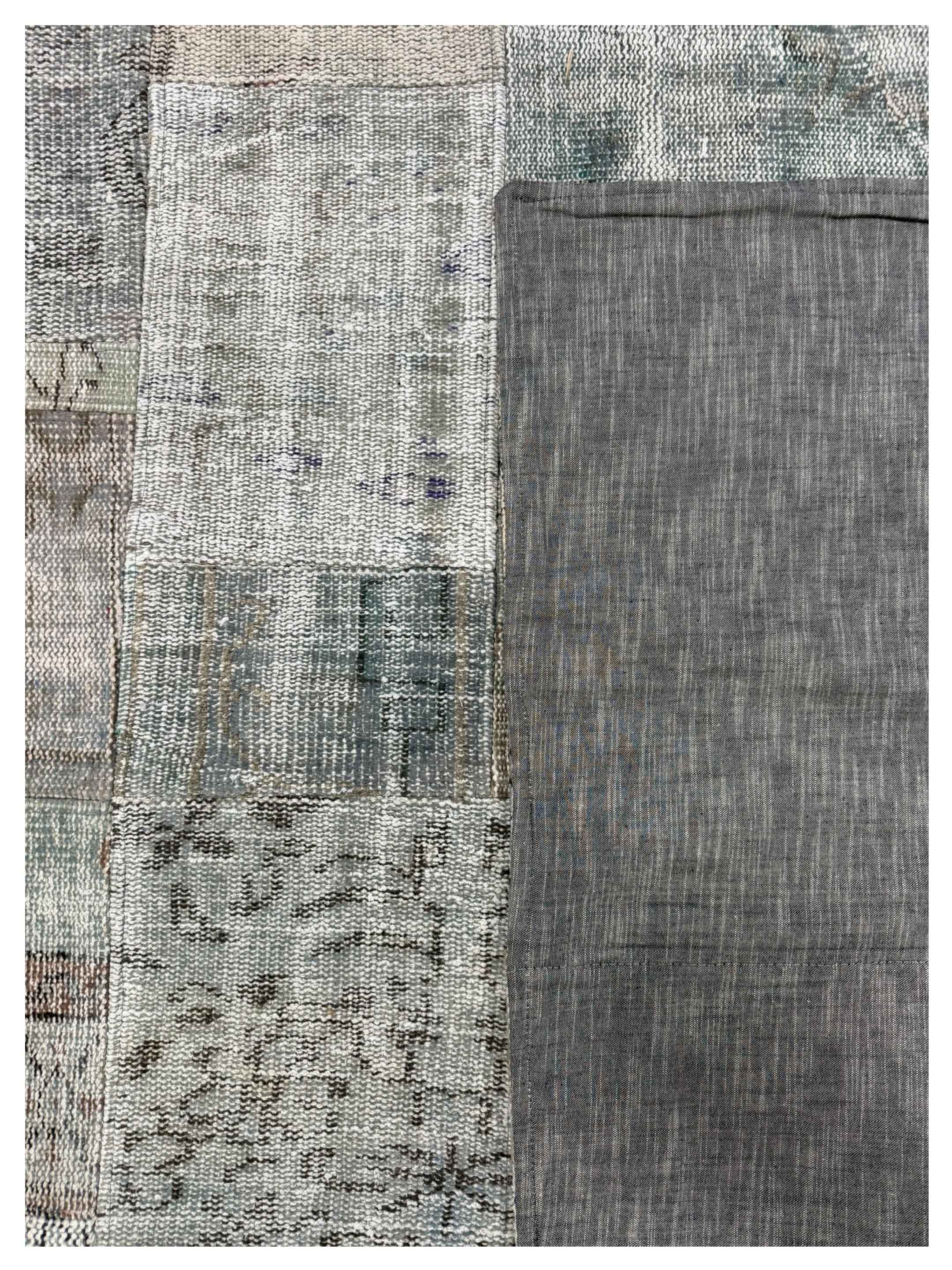 Vintage Fragments Hand Knotted Lt.Gray 7x10 - Image 3 of 3