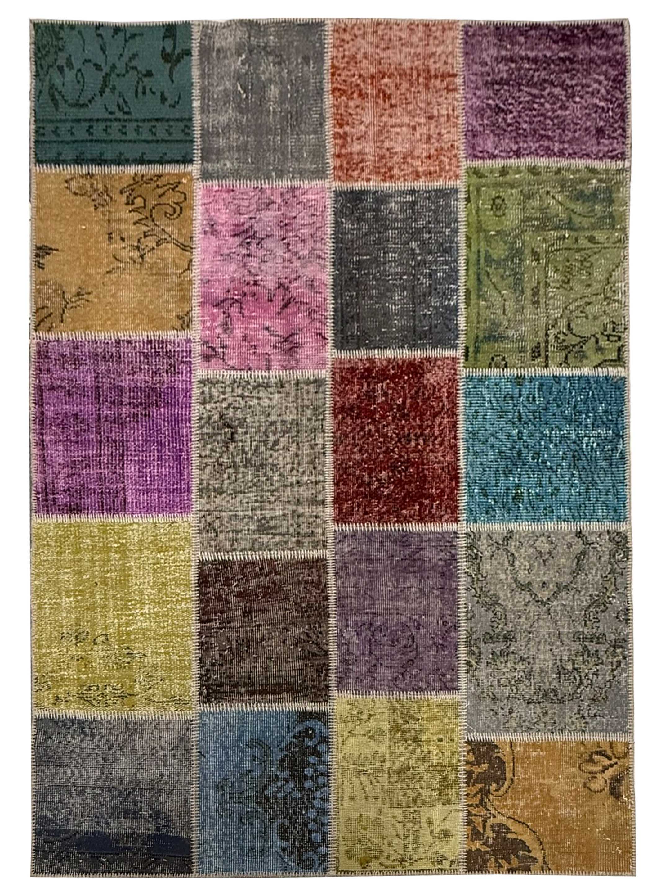 Vintage Fragments Hand Knotted Multi 4x6