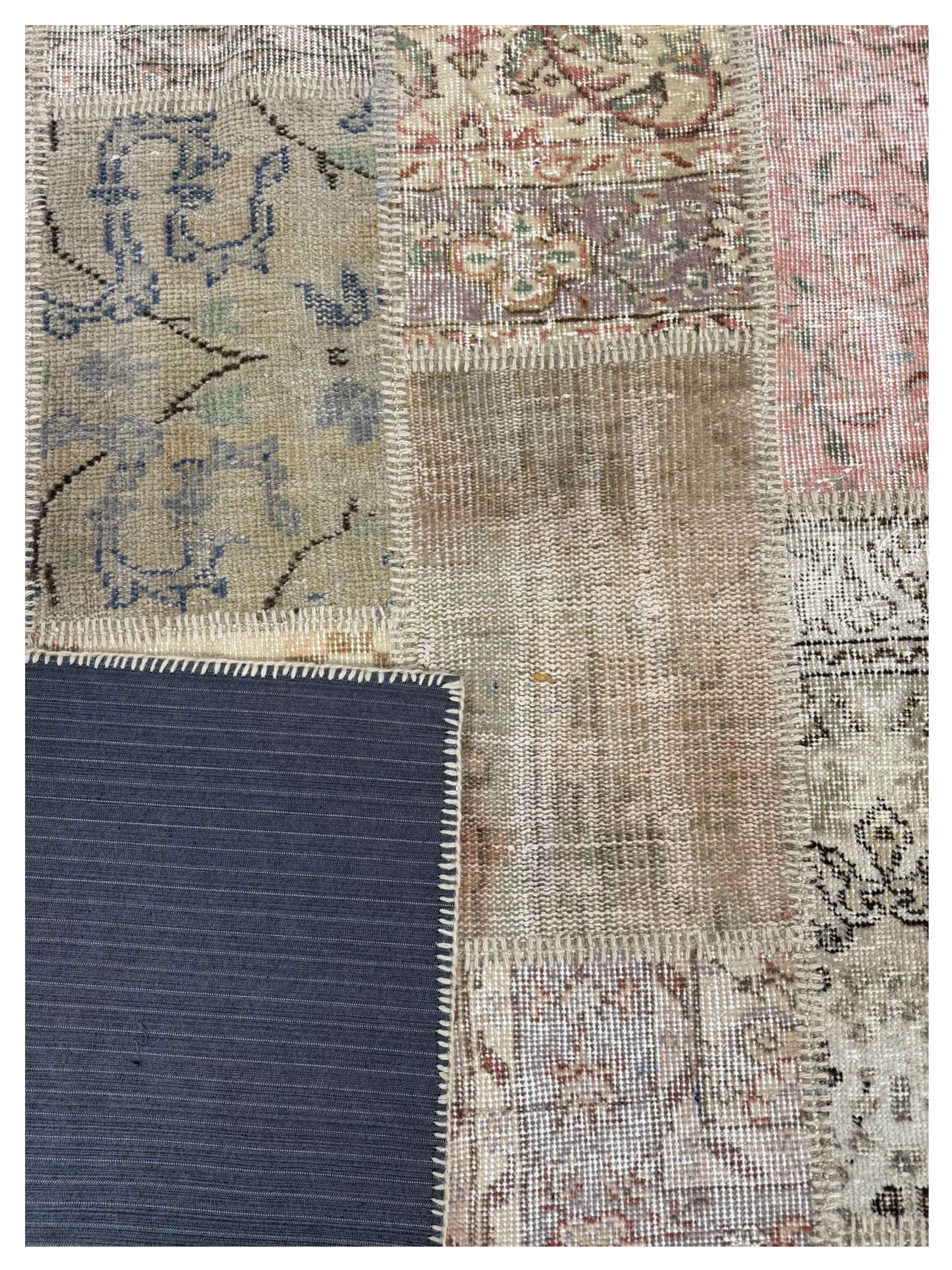 Vintage Fragments Hand Knotted Beige 5x6 - Image 4 of 4