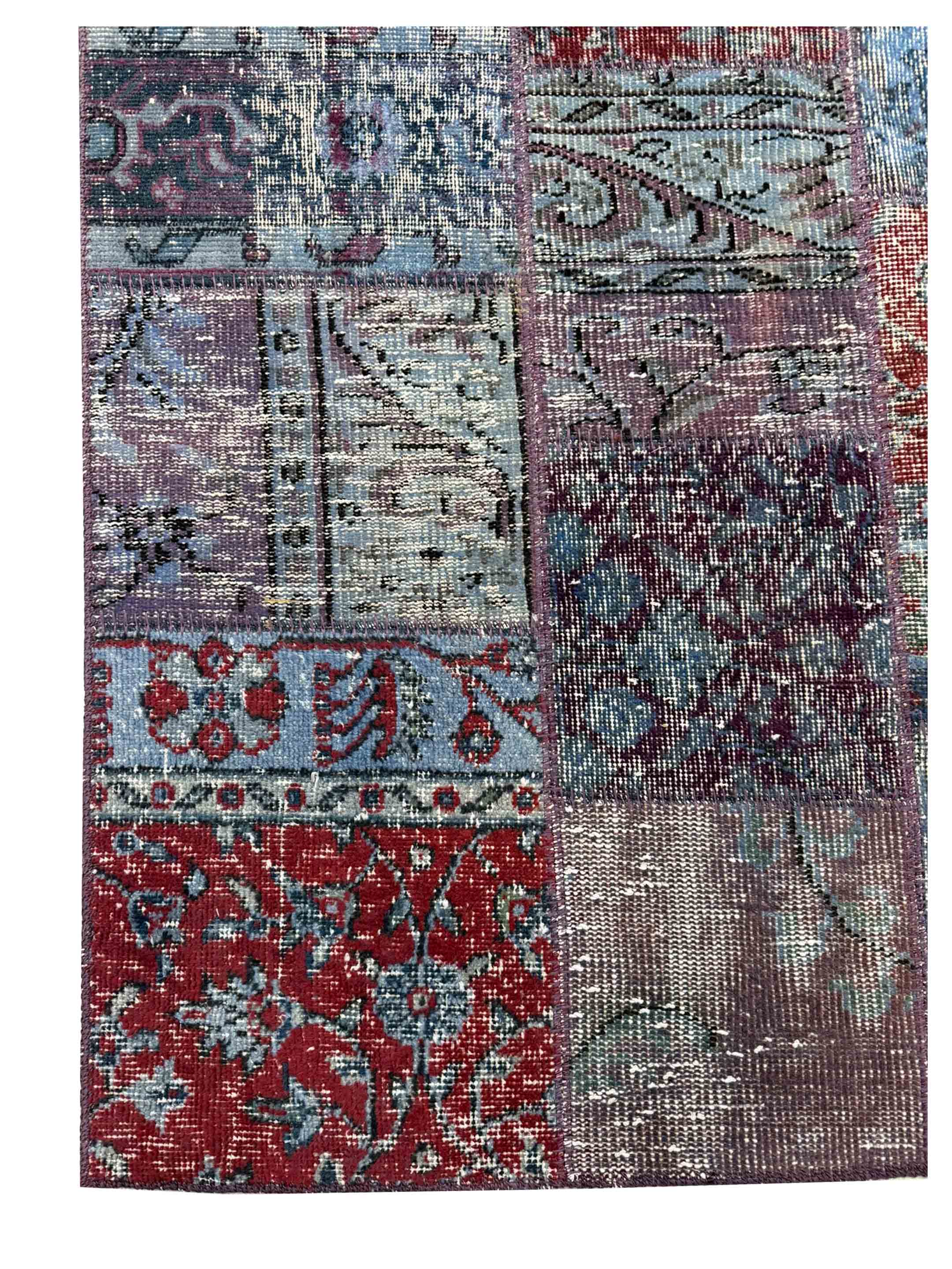 Vintage Fragments Hand Knotted Purple 4x6 - Image 2 of 4