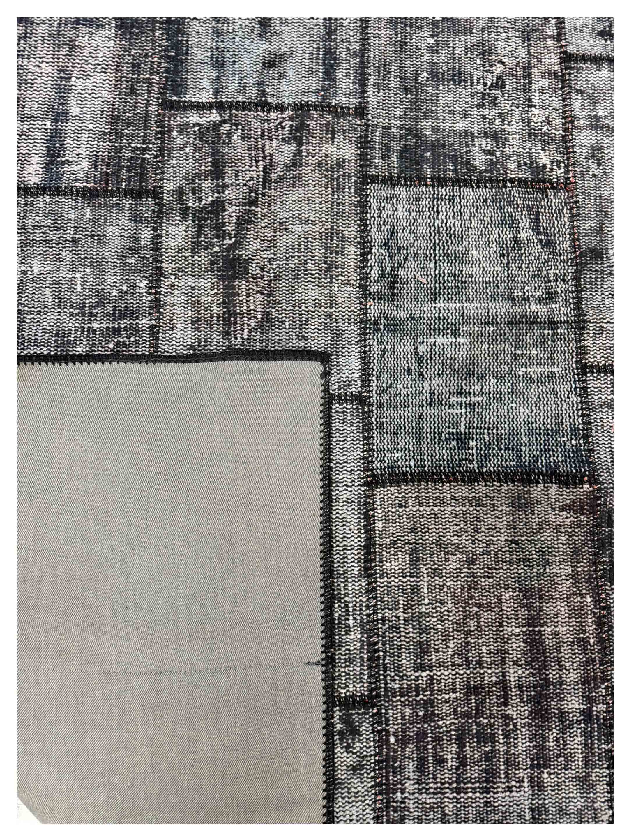 Vintage Fragments Hand Knotted Black 5x6 - Image 4 of 4