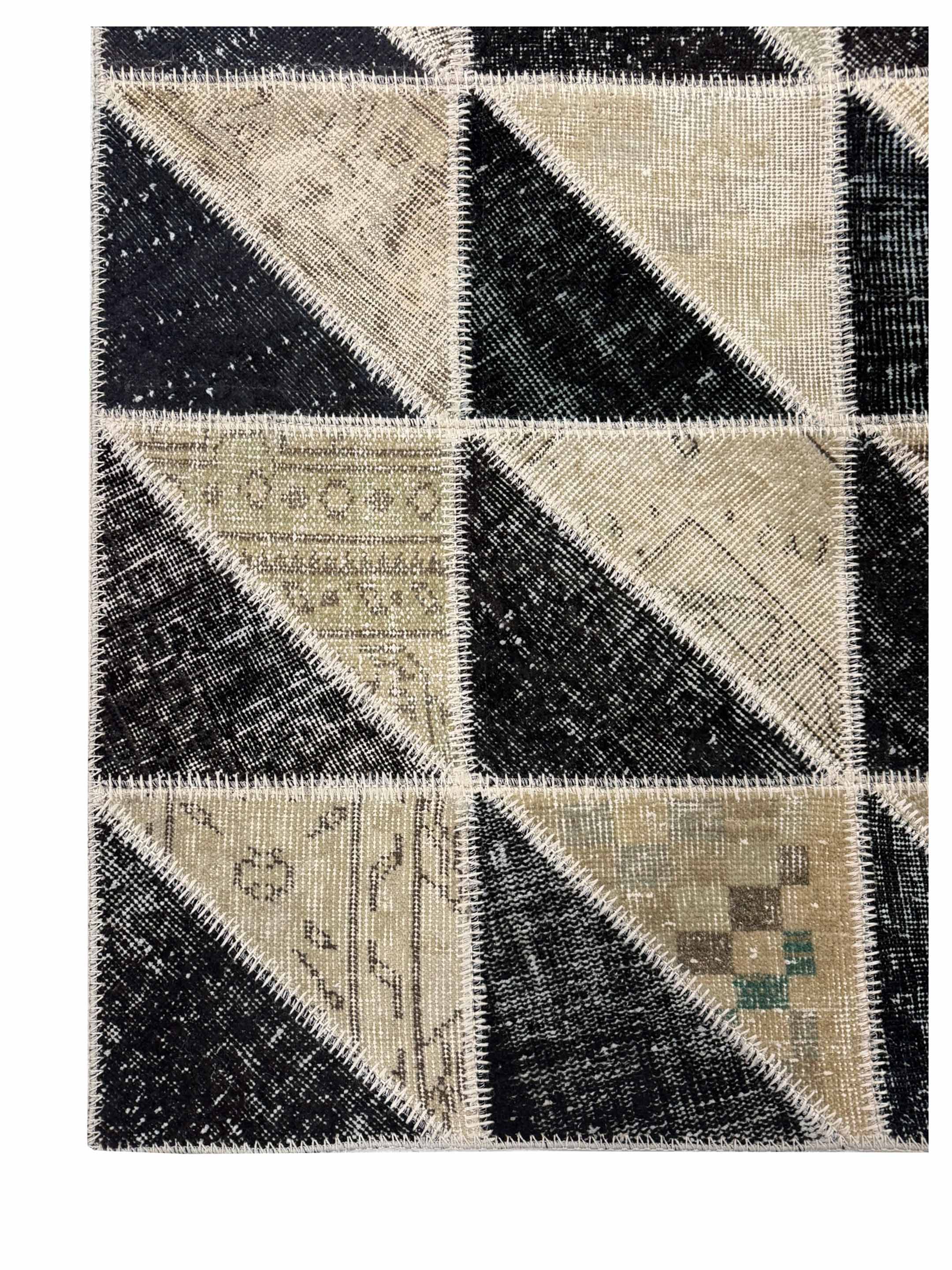 Vintage Fragments Hand Knotted Beige 5x6 - Image 2 of 4