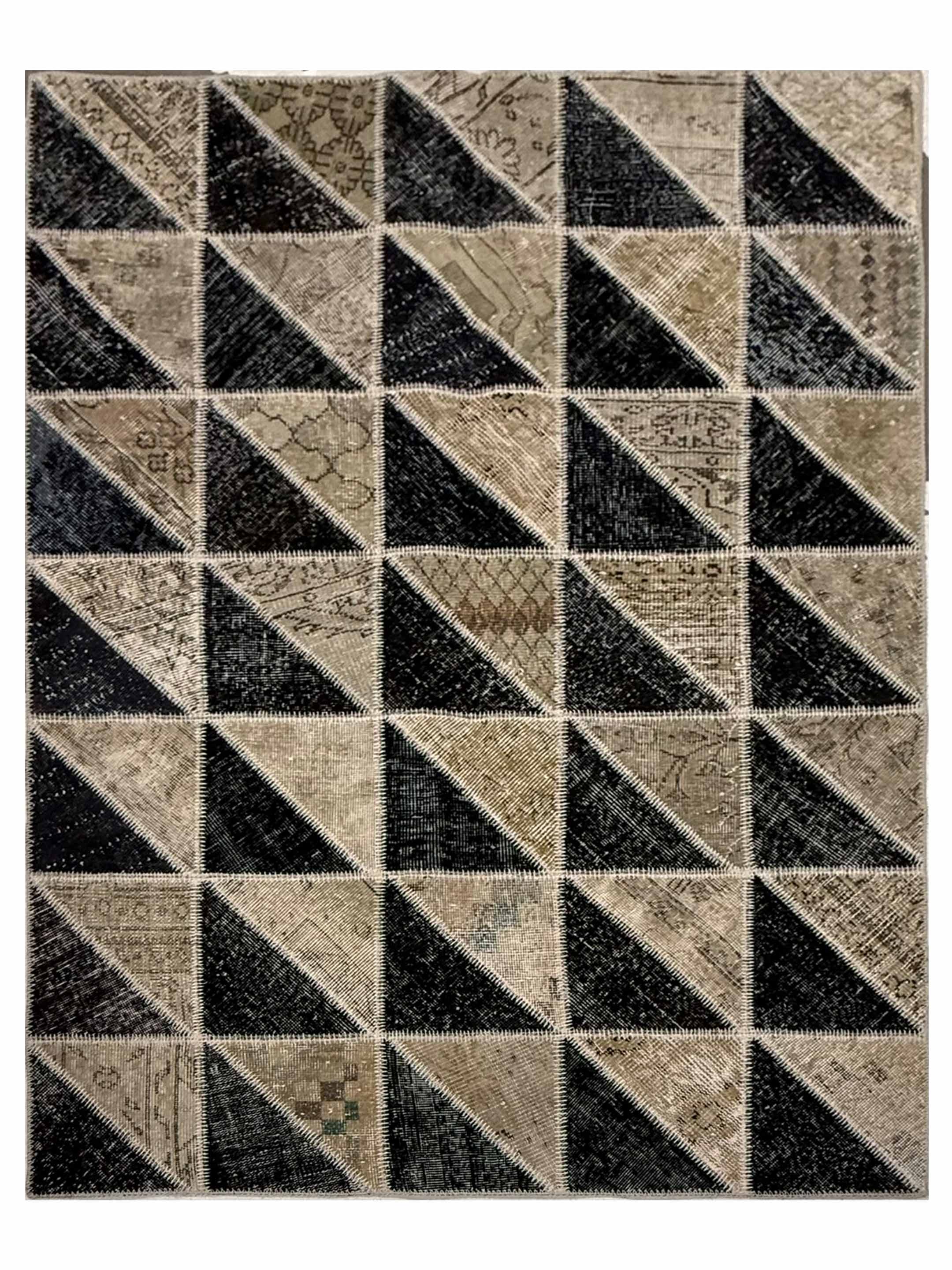 Vintage Fragments Hand Knotted Beige 5x6
