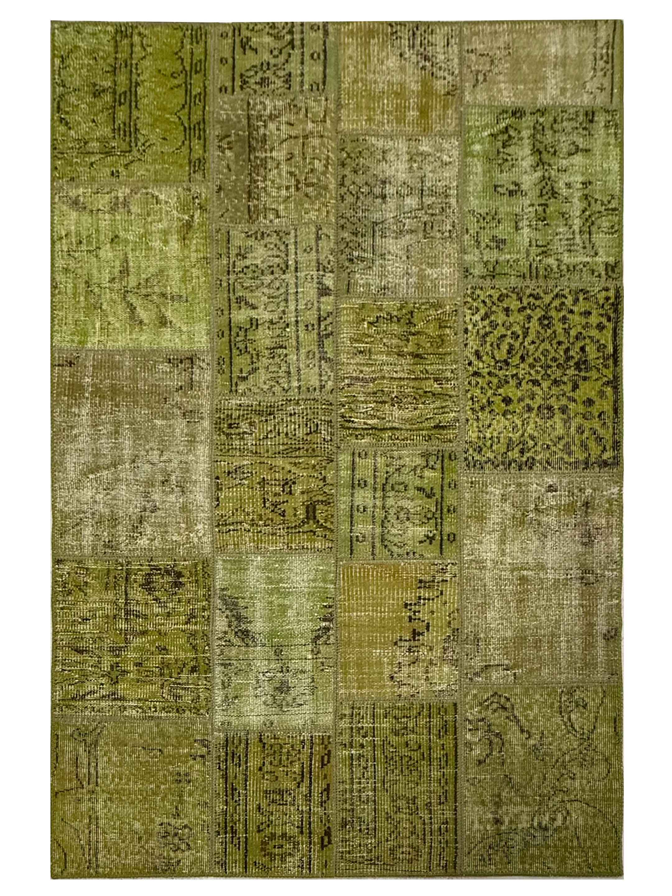 Vintage Fragments Hand Knotted Lt.Gray 4x6