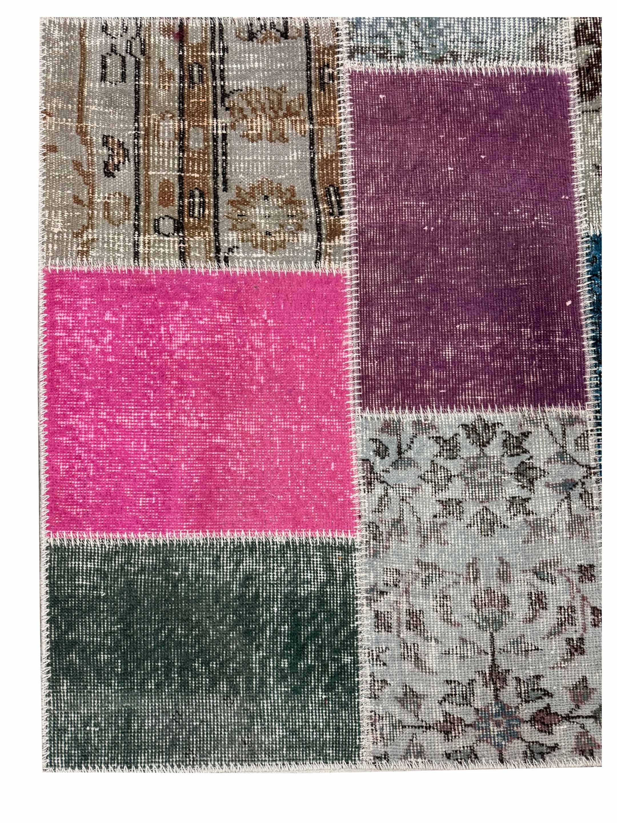 Vintage Fragments Hand Knotted Multi 4x6 - Image 2 of 4
