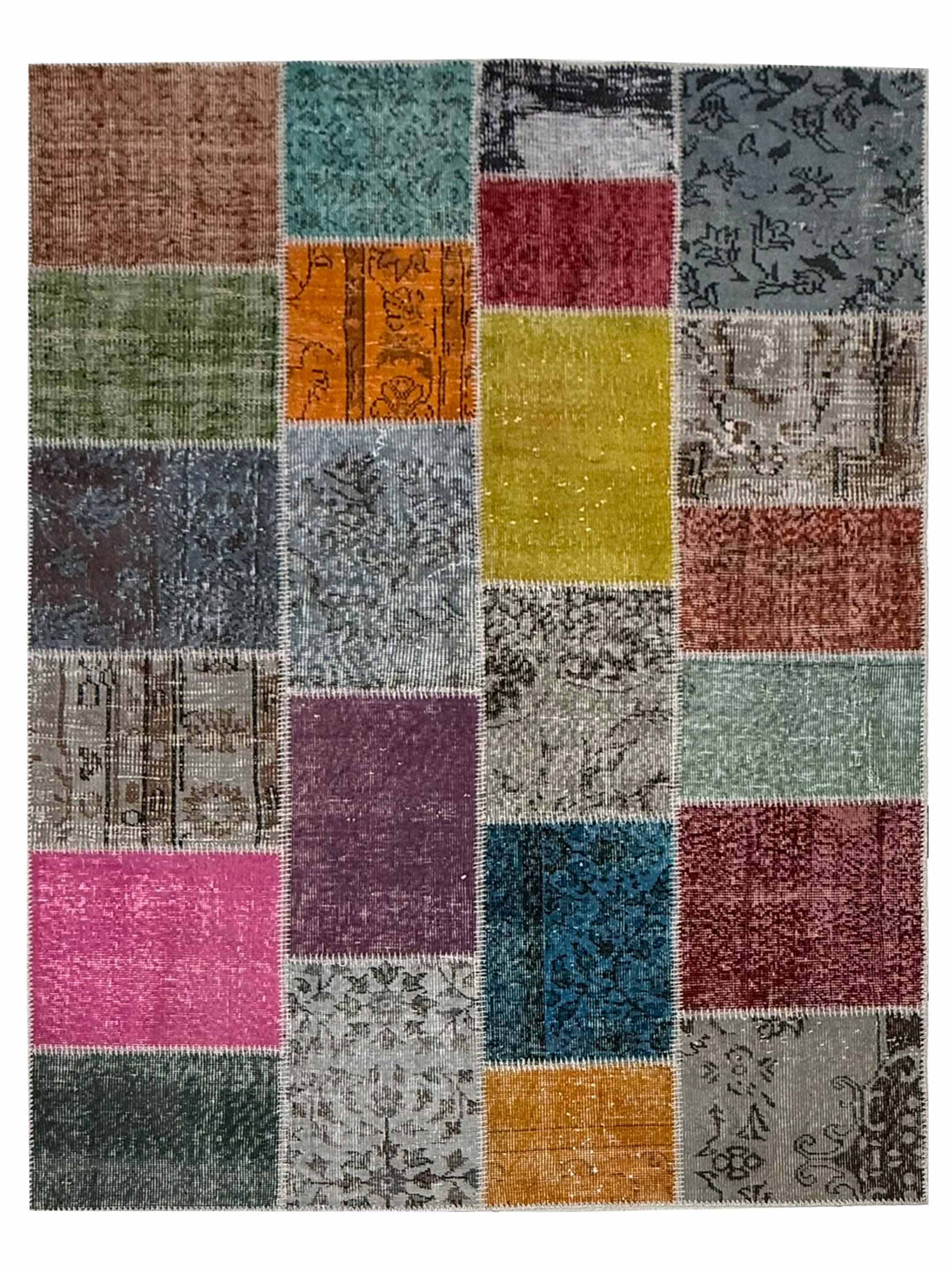 Vintage Fragments Hand Knotted Multi 4x6