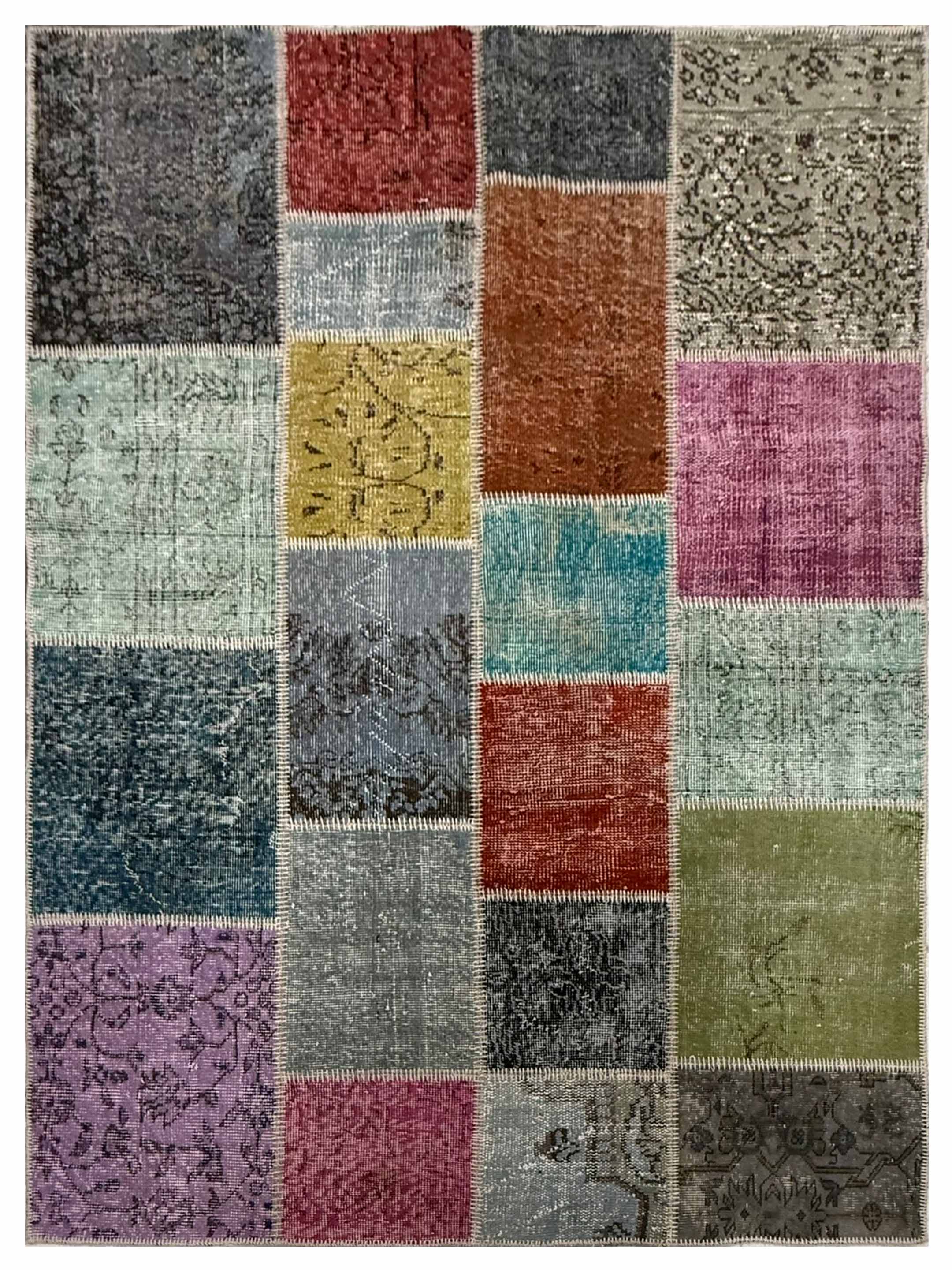 Vintage Fragments Hand Knotted Multi 5x6