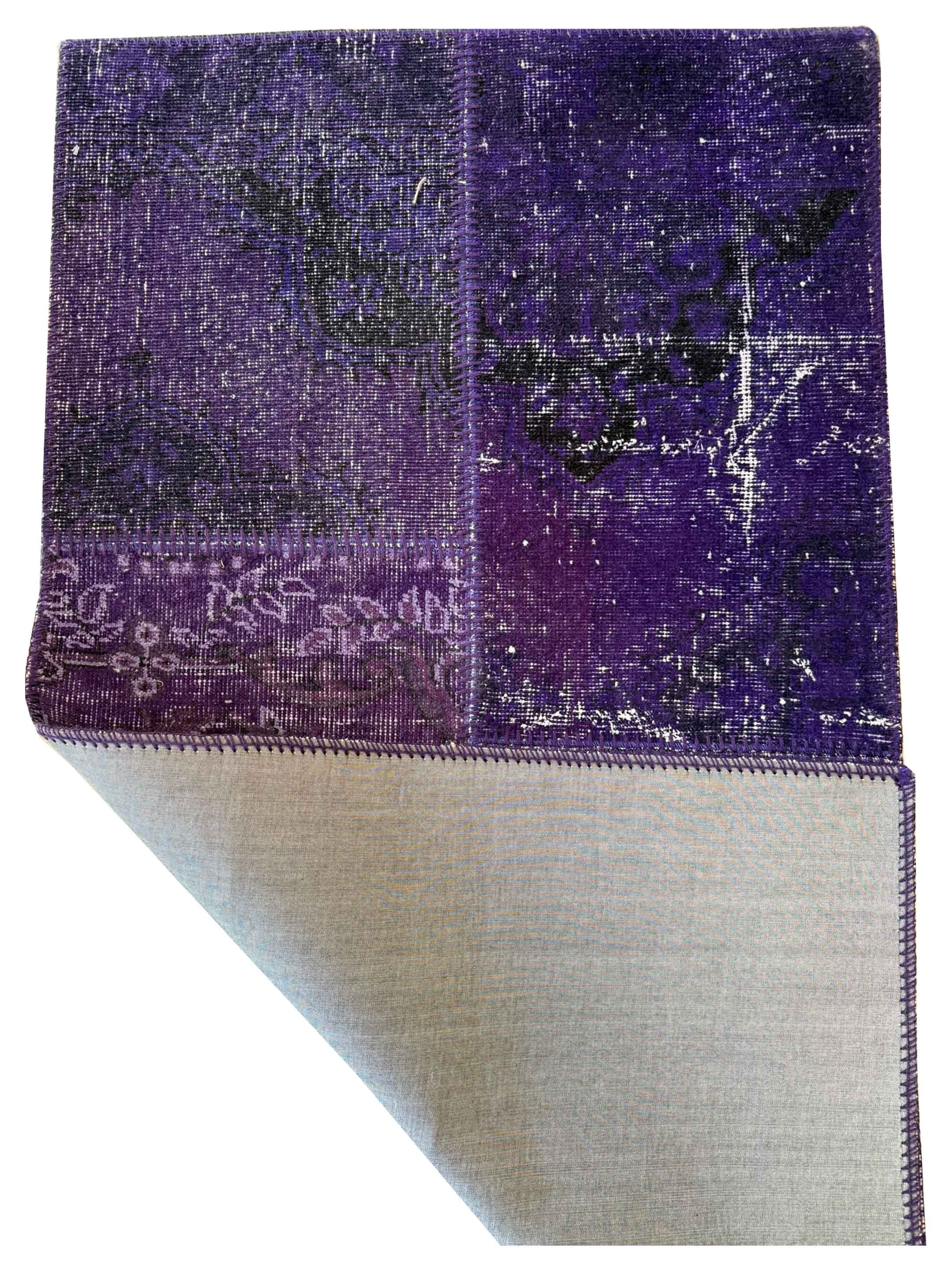 Vintage Fragments Hand Knotted Purple 3x5 - Image 2 of 2