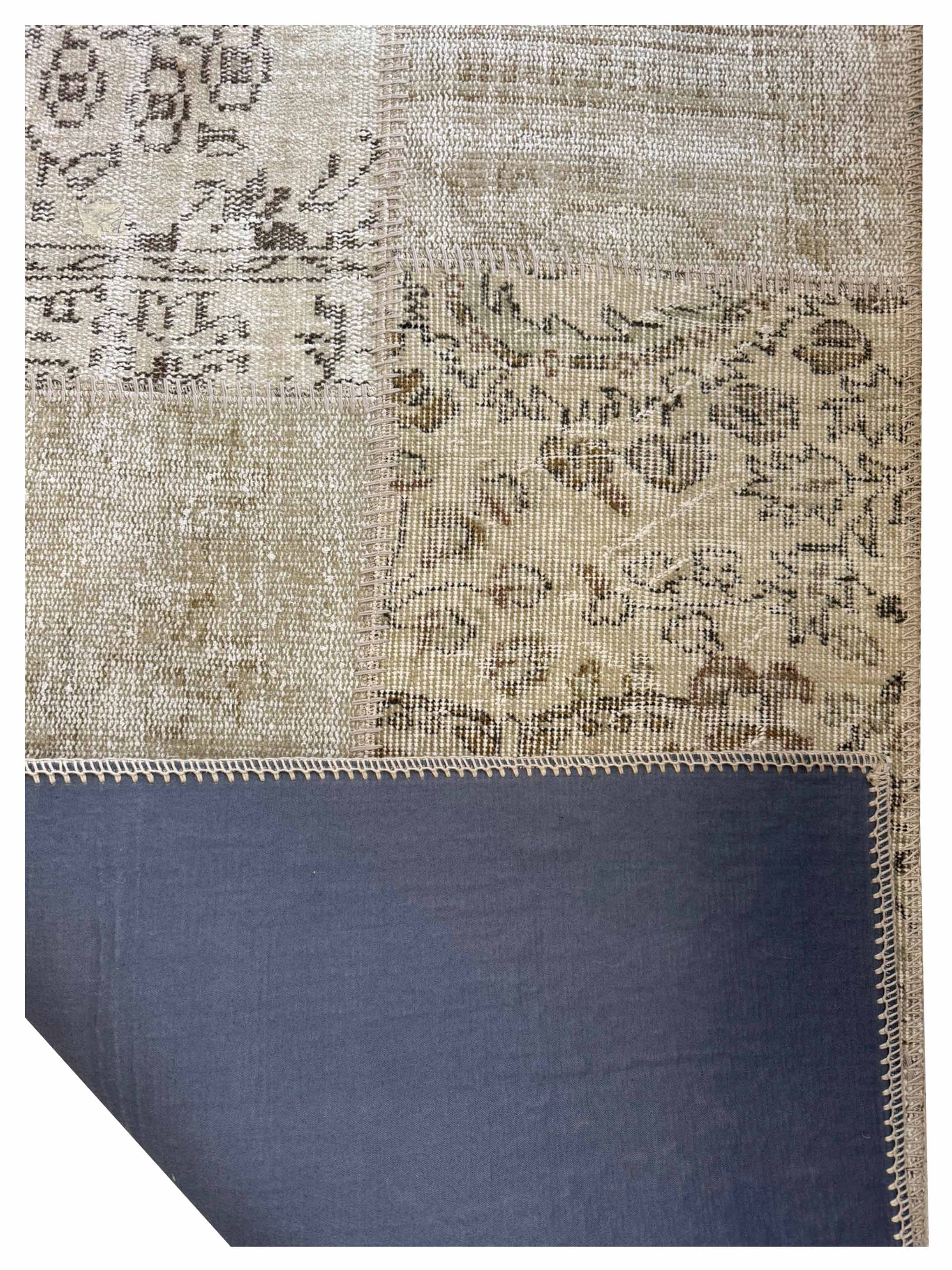 Vintage Fragments Hand Knotted Beige 3x5 - Image 3 of 3