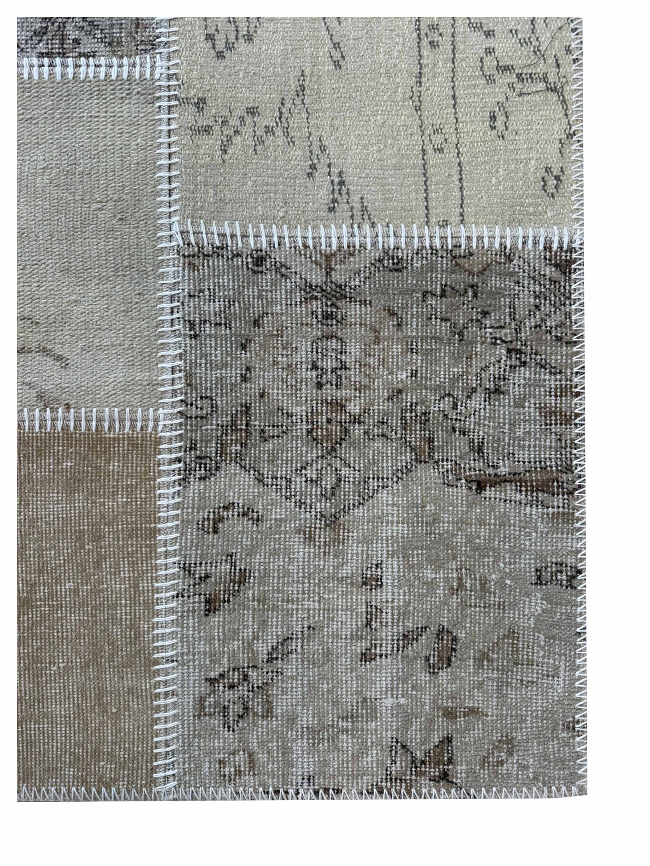 Vintage Fragments Hand Knotted Beige 3x5 - Image 2 of 3