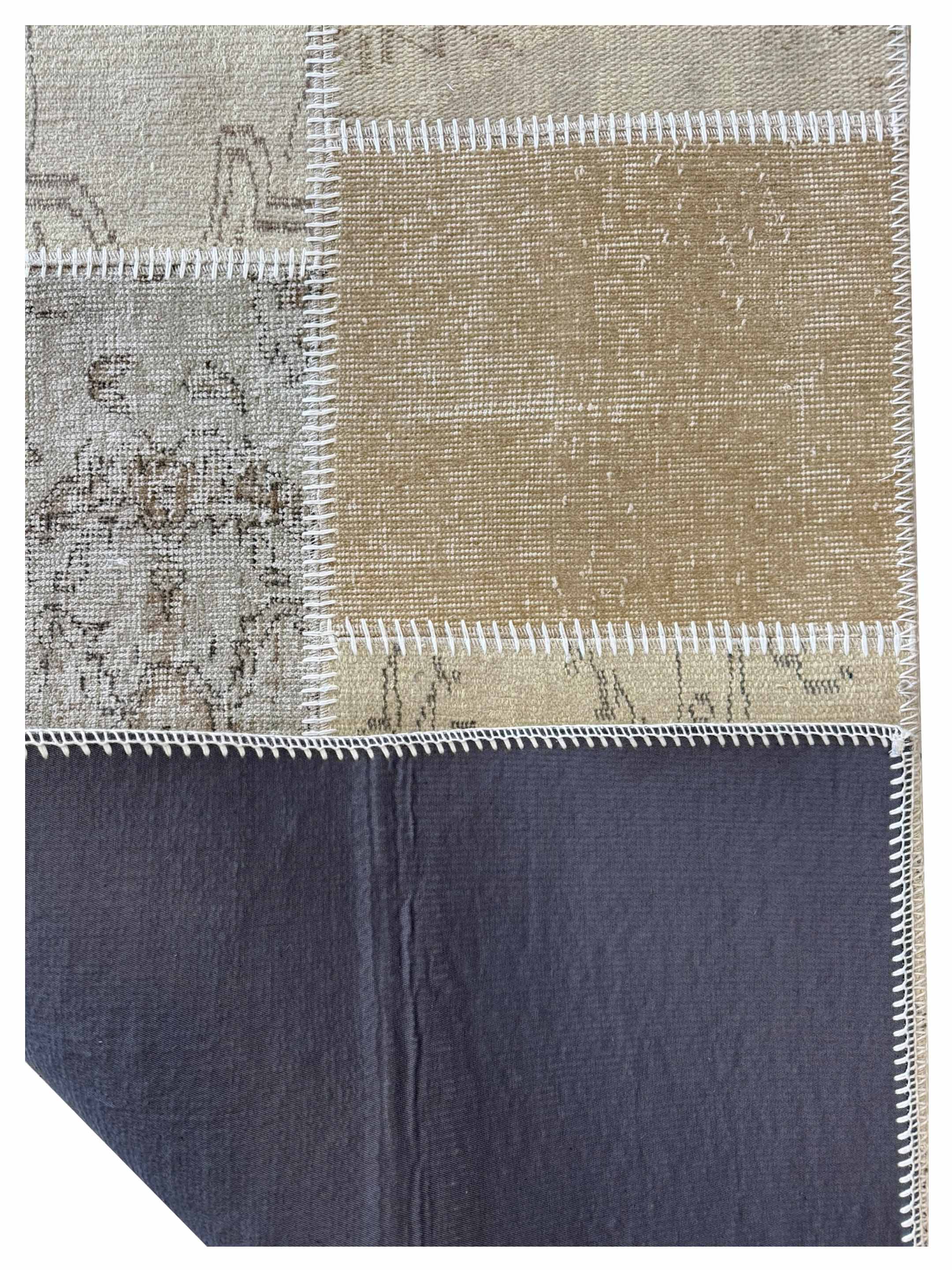 Vintage Fragments Hand Knotted Beige 3x5 - Image 3 of 3