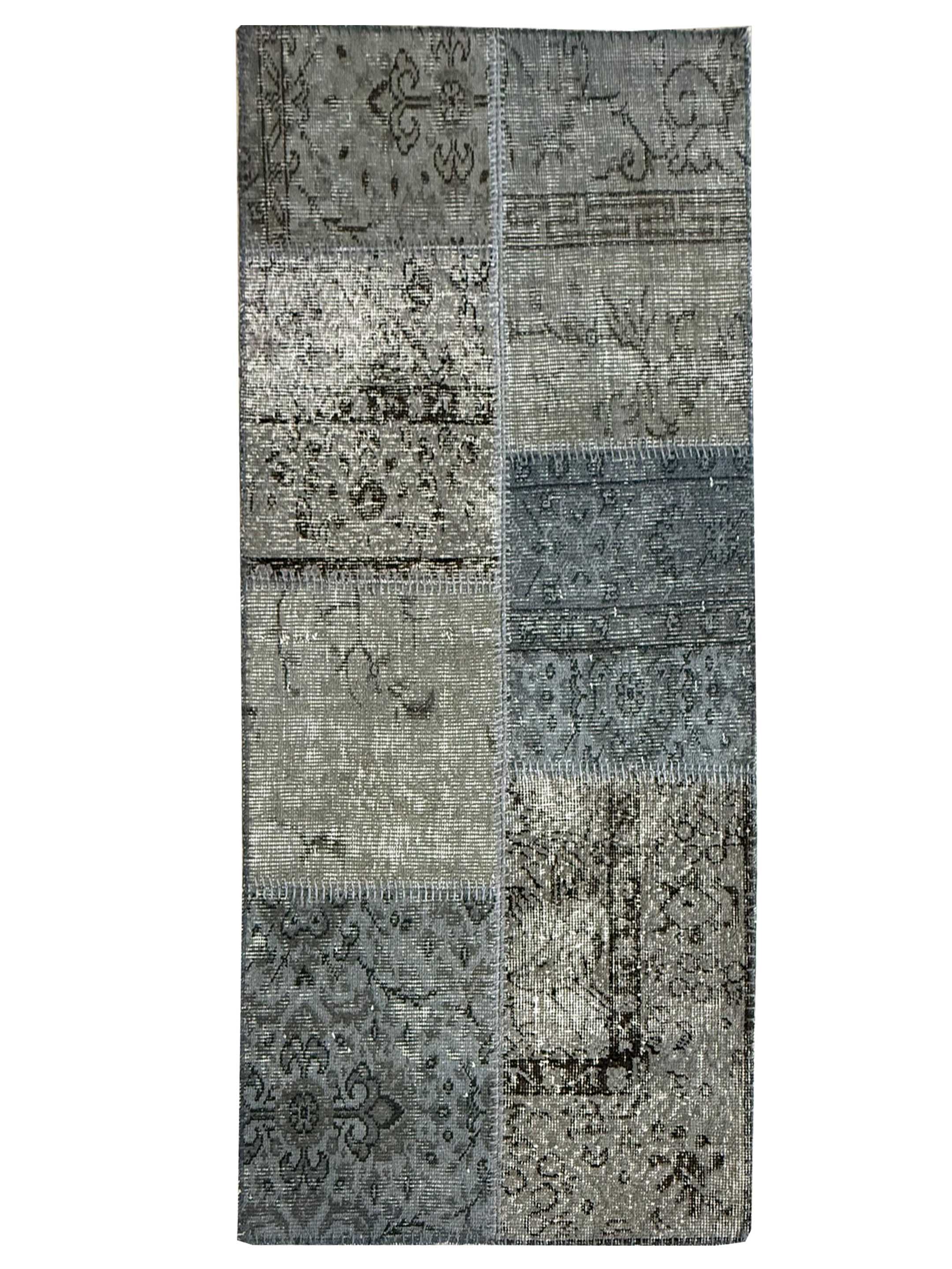Vintage Fragments Hand Knotted Lt.Gray 3x5