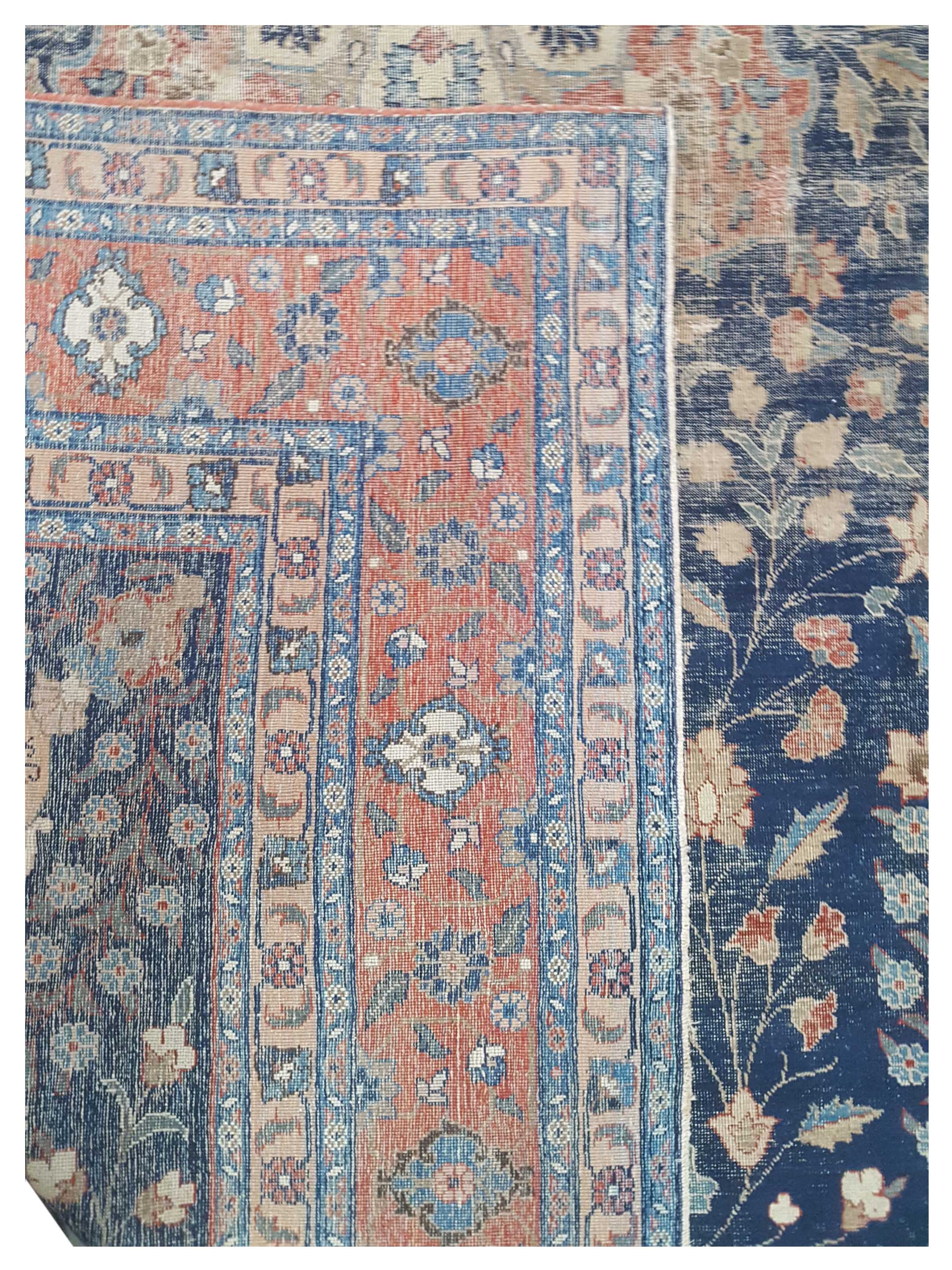 Yazd Hand Knotted Navy 9x12 - Image 3 of 3
