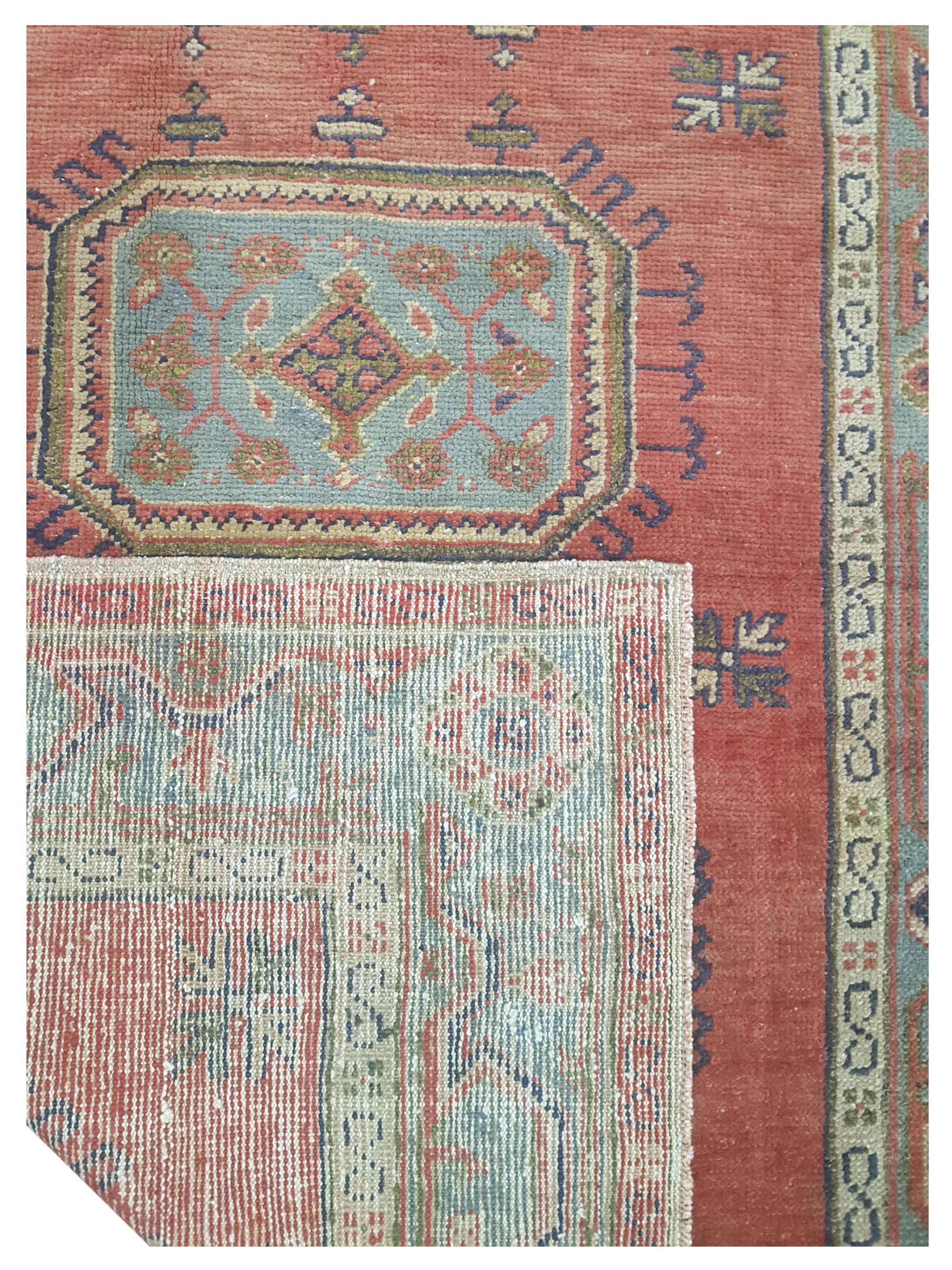 Antique Ushak Orange 5x12 - Image 4 of 4