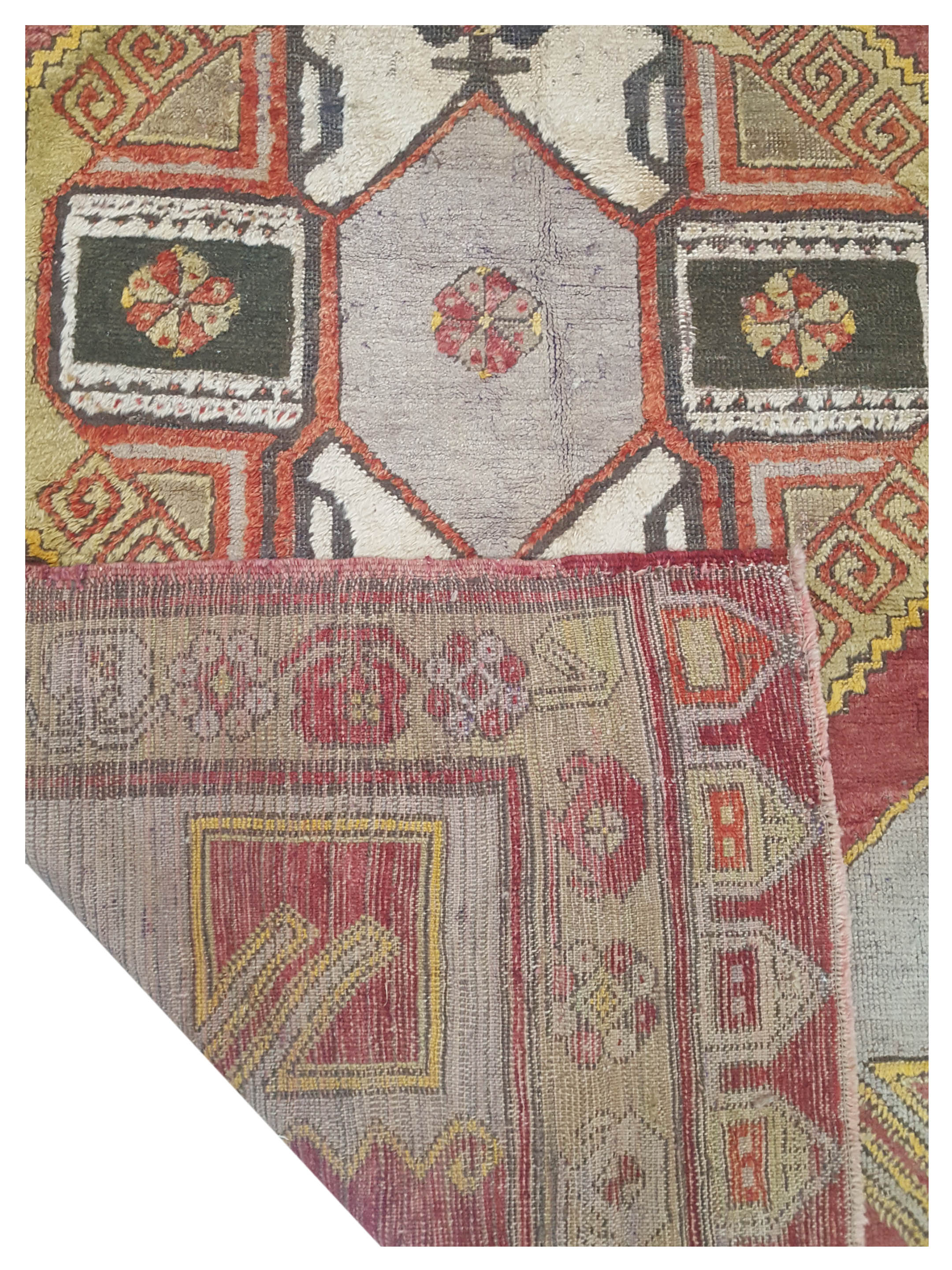 Karapinar Hand Knotted Orange 4x12 - Image 4 of 4