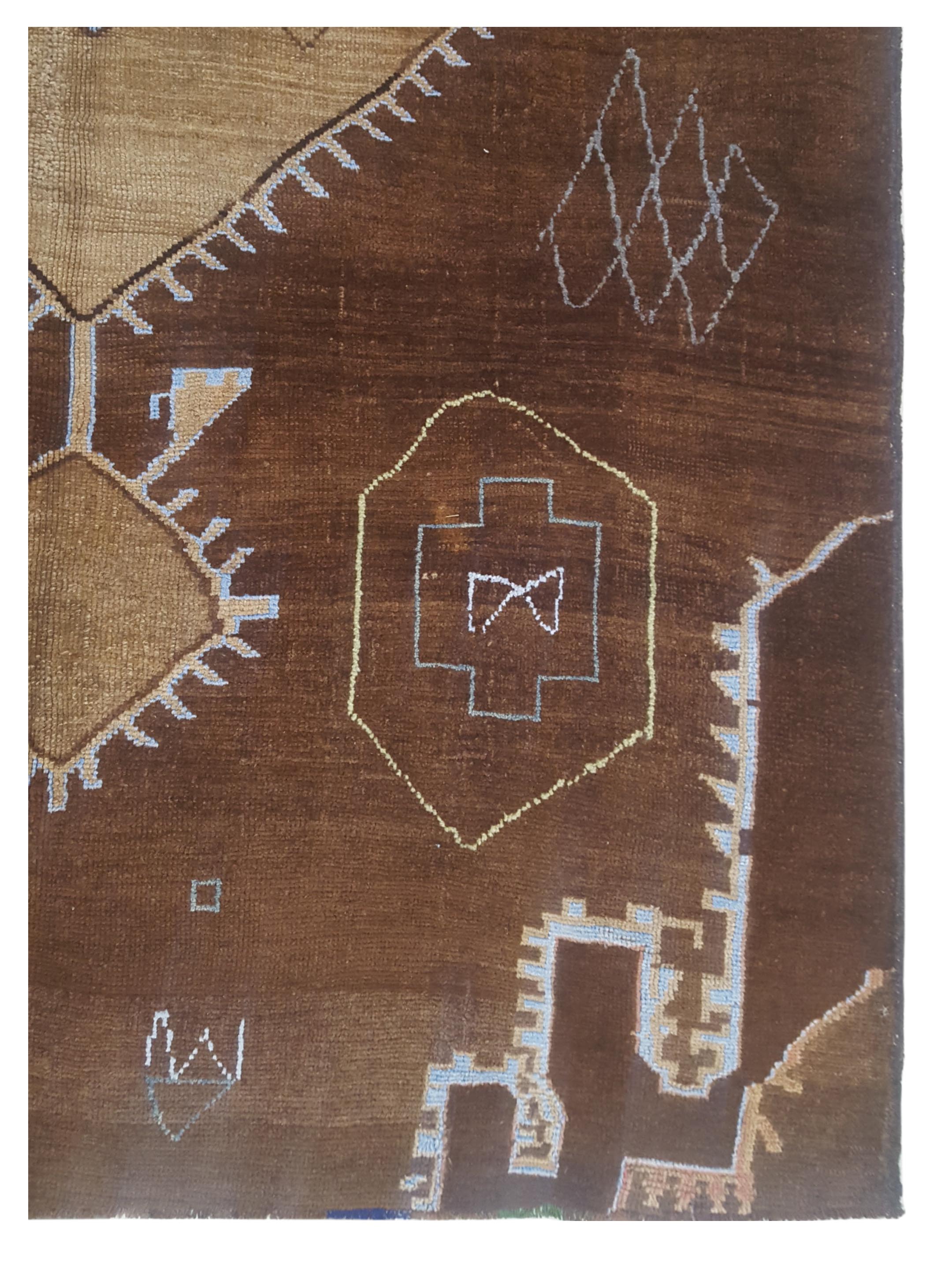Kars Hand Knotted Beige 7x11 - Image 2 of 3