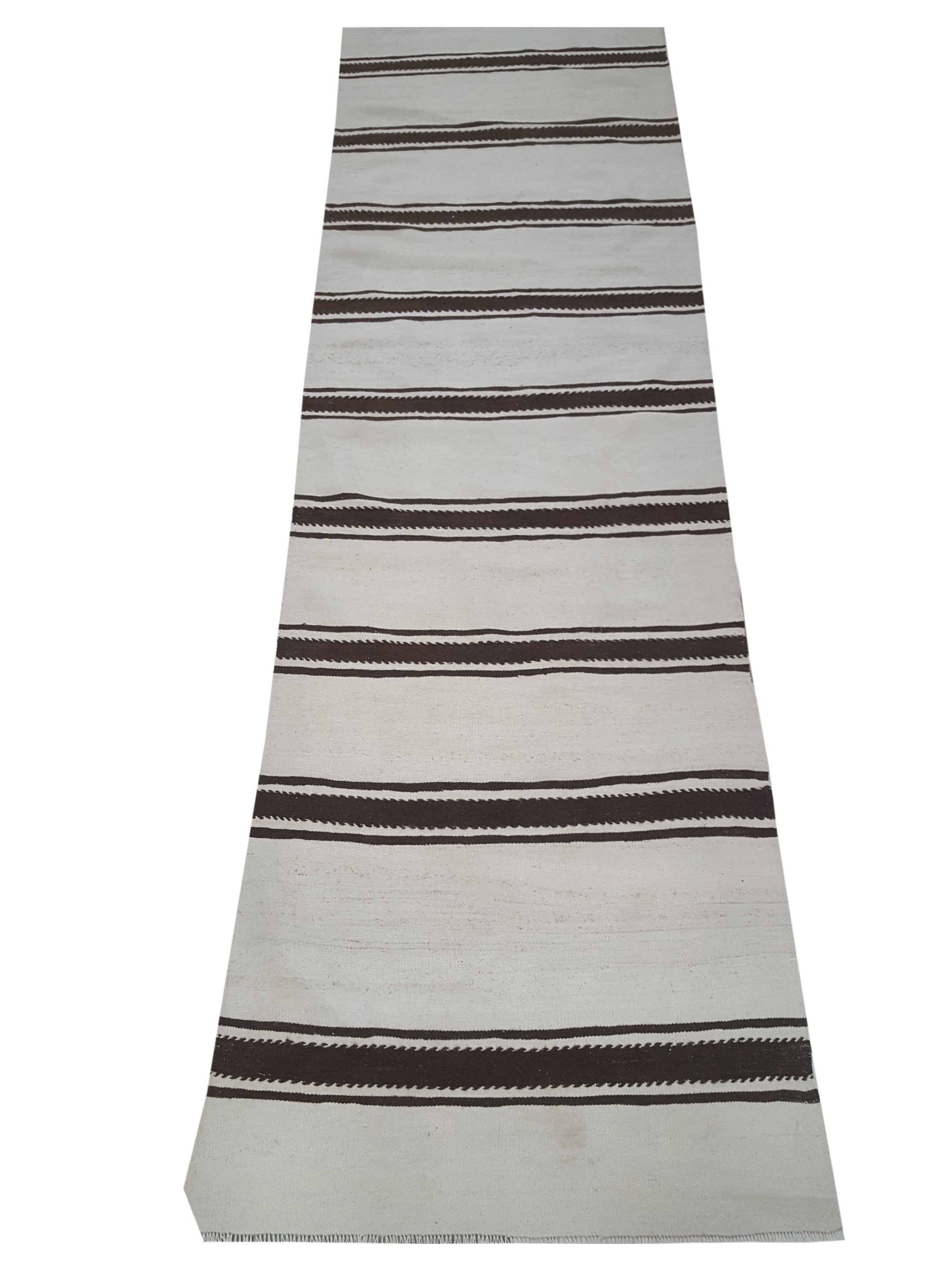Vintage Kilim Hand Woven Ivory 2.6x21 - Image 2 of 3